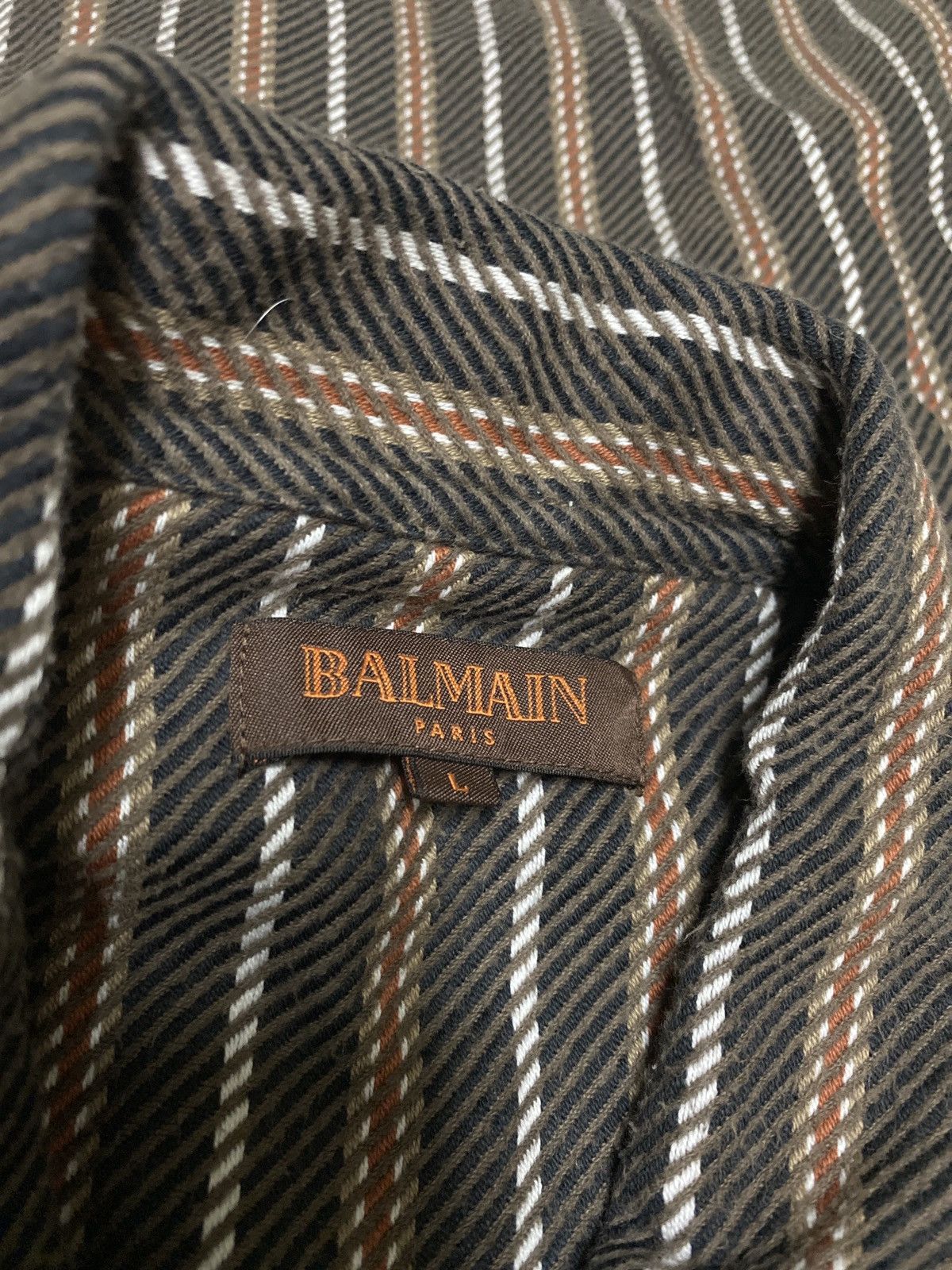 Balmain BALMAIN PARIS BUTTON SHIRT -GK 156 Size US L / EU 52-54 / 3 - 6 Thumbnail