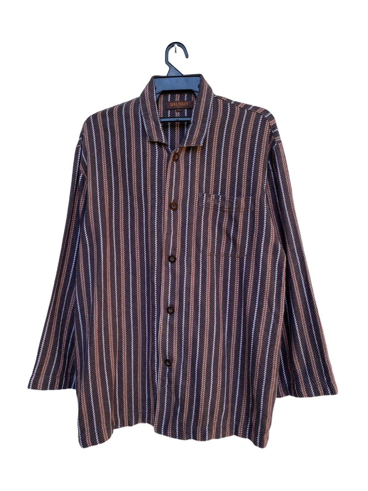Balmain BALMAIN PARIS BUTTON SHIRT -GK 156 Size US L / EU 52-54 / 3 - 2 Thumbnail