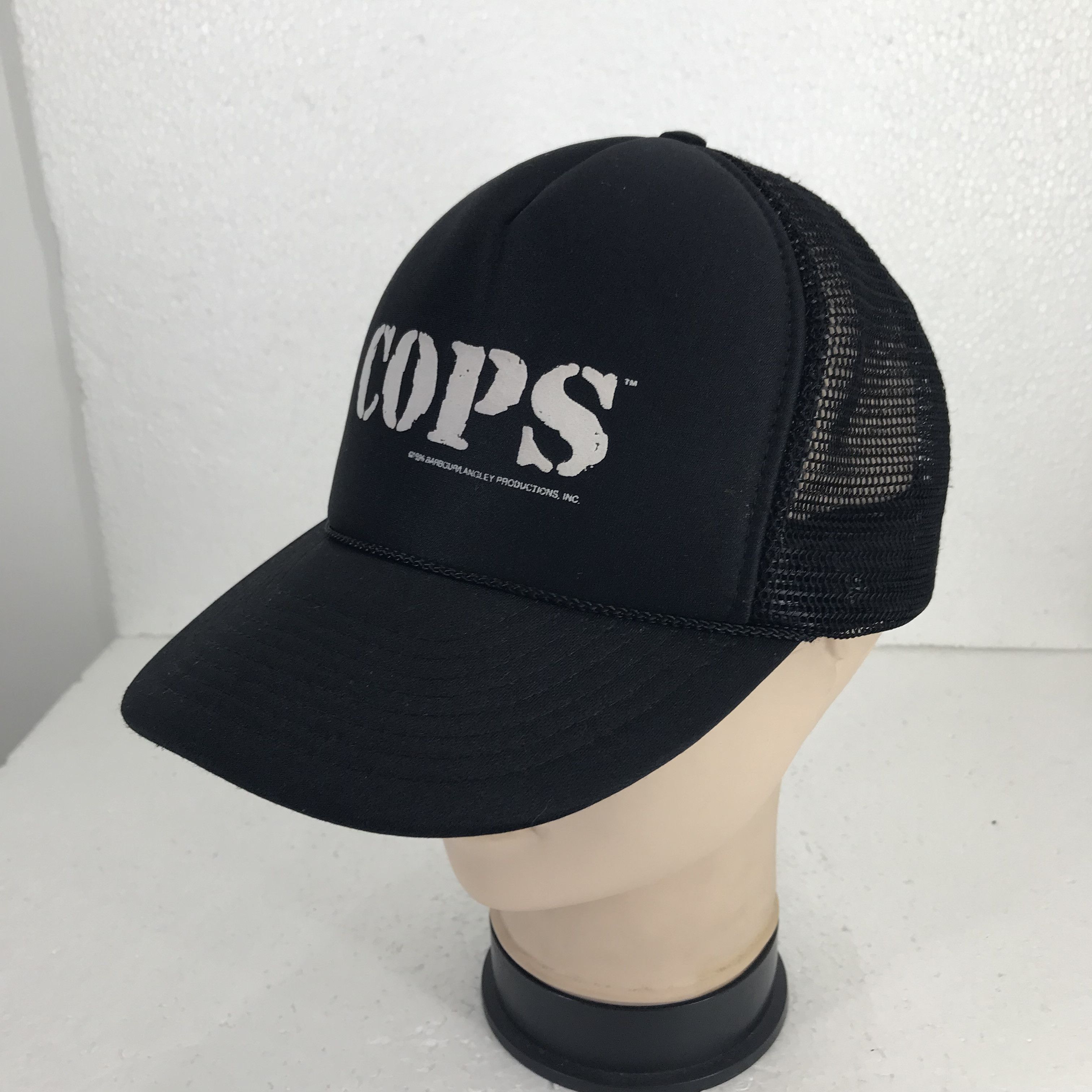 Vintage Vintage 1996 COPS TV SHOW Black Langley Productions Cap Size ONE SIZE - 3 Thumbnail