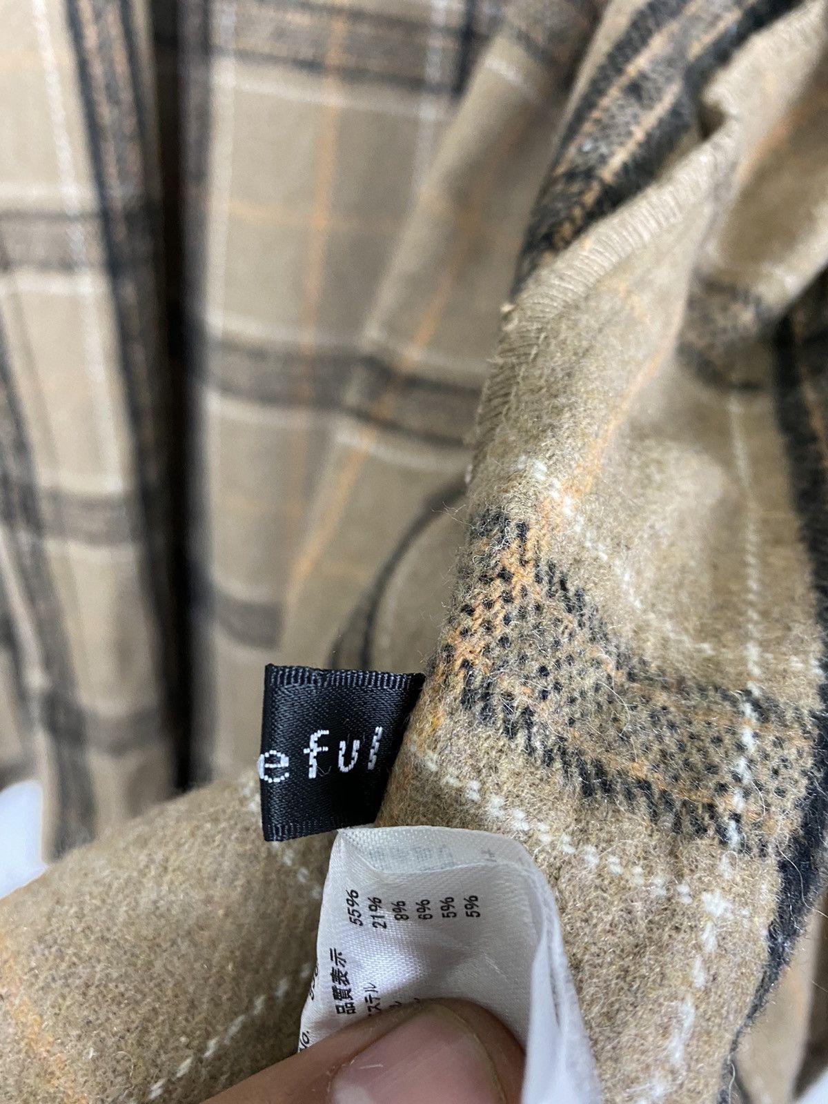 Designer × Flannel × Japanese Brand GLEEFUL OVER SIZE FLANNEL JACKET Size US M / EU 48-50 / 2 - 5 Thumbnail