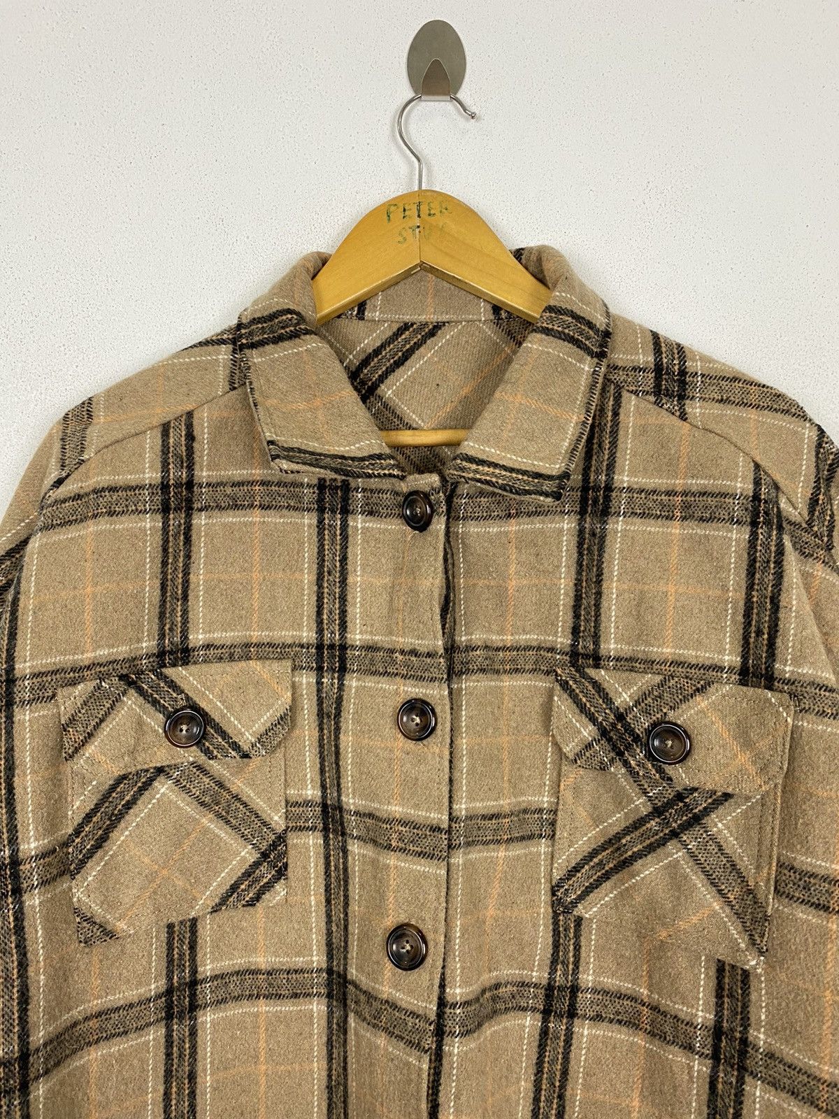 Designer × Flannel × Japanese Brand GLEEFUL OVER SIZE FLANNEL JACKET Size US M / EU 48-50 / 2 - 2 Thumbnail