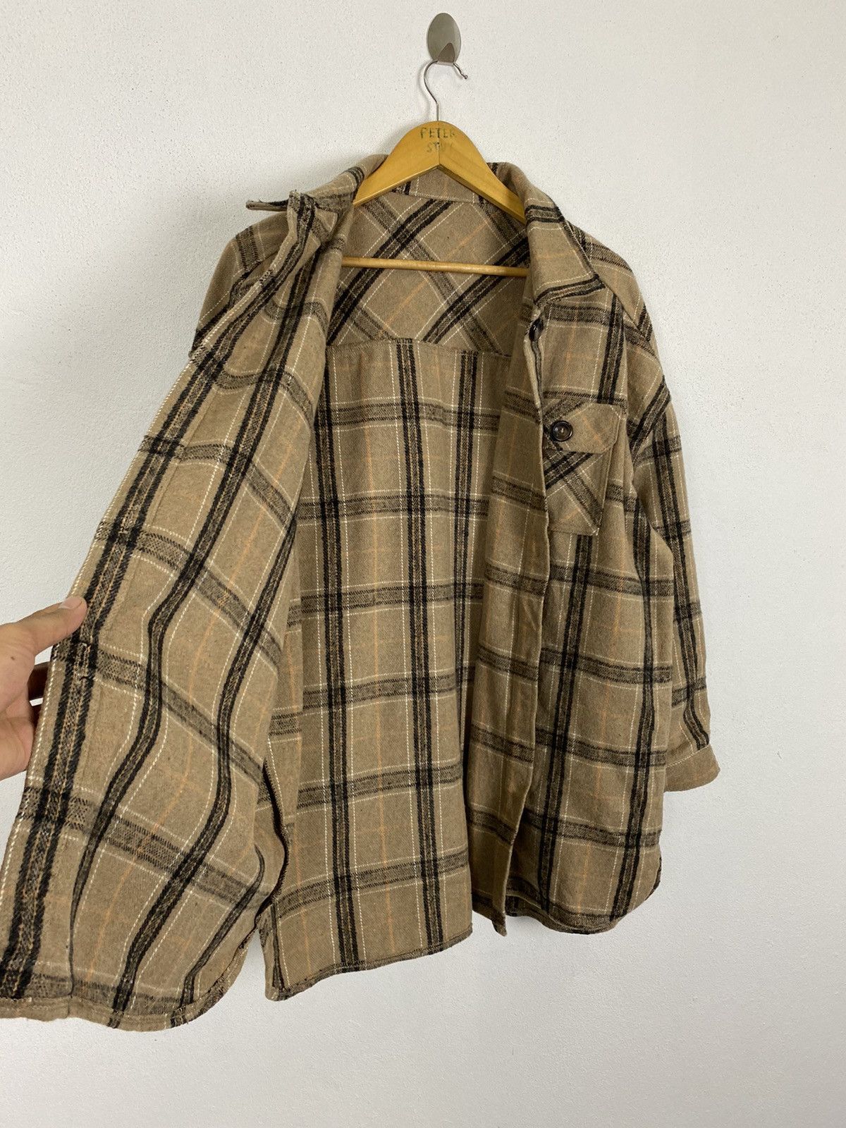 Designer × Flannel × Japanese Brand GLEEFUL OVER SIZE FLANNEL JACKET Size US M / EU 48-50 / 2 - 1 Thumbnail