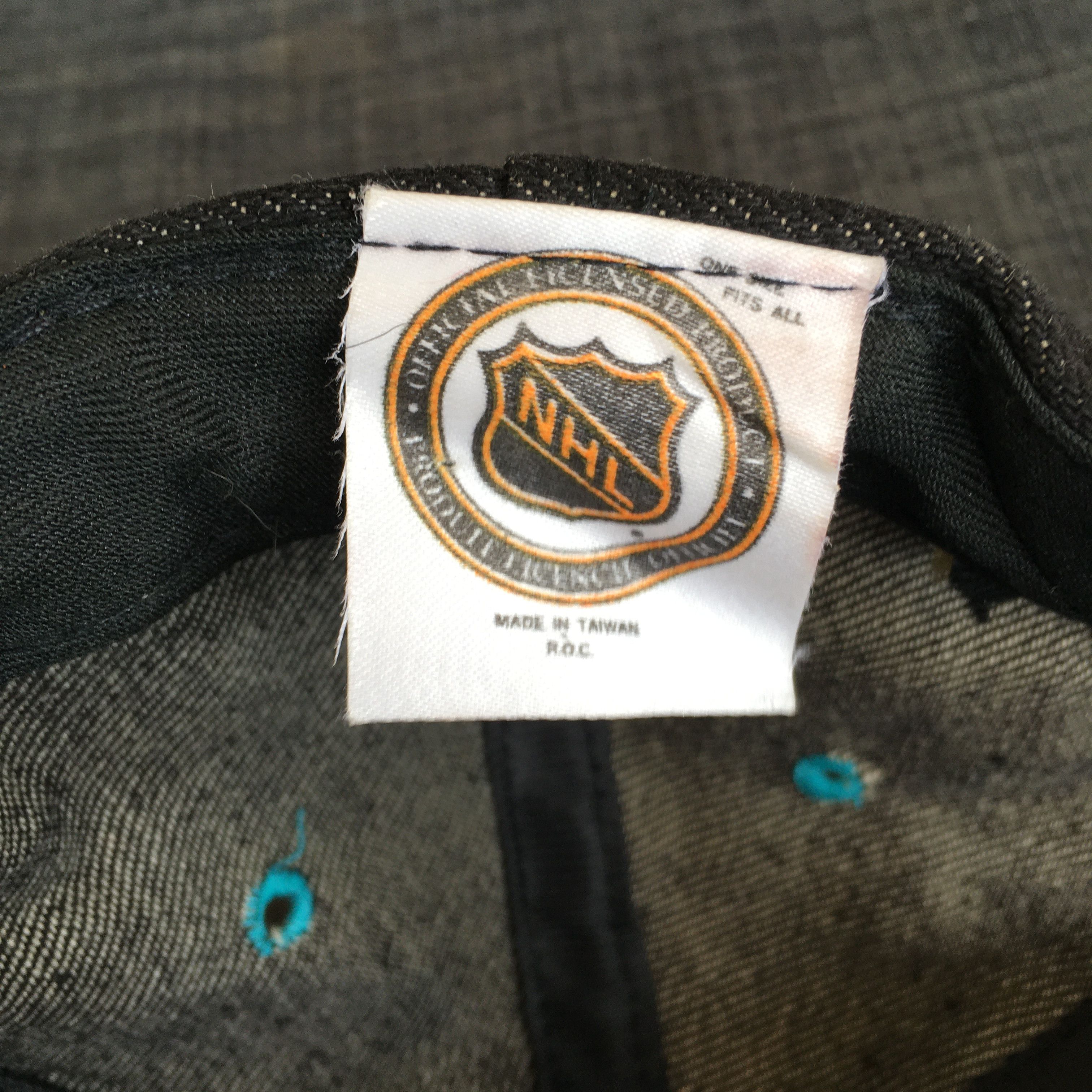 NHL Vintage 90s NHL San Jose Sharks Denim Snapback Cap Size ONE SIZE - 7 Thumbnail