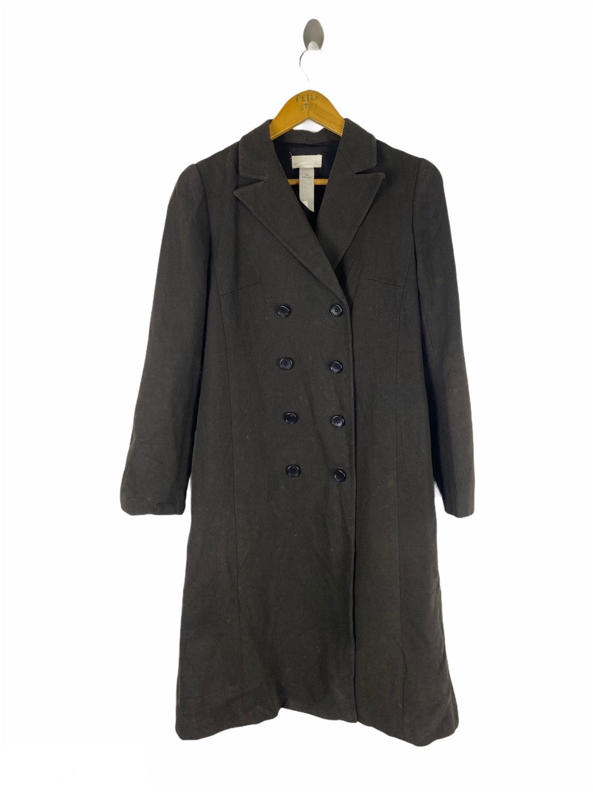 image of 0000 By N 44 Acc Long Coat in Dark Brown, Men's (Size Small)