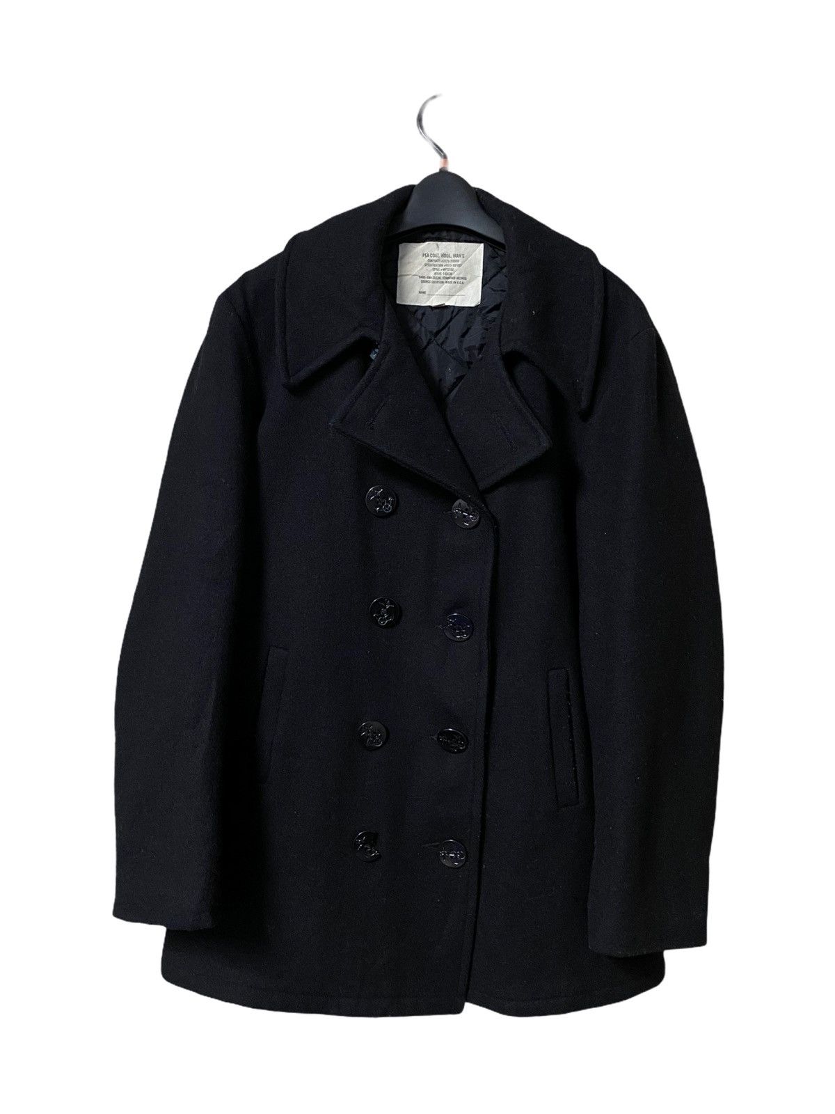 Designer × Vintage GK149 Wool Men’s Pea Coat Size US M / EU 48-50 / 2 - 1 Thumbnail