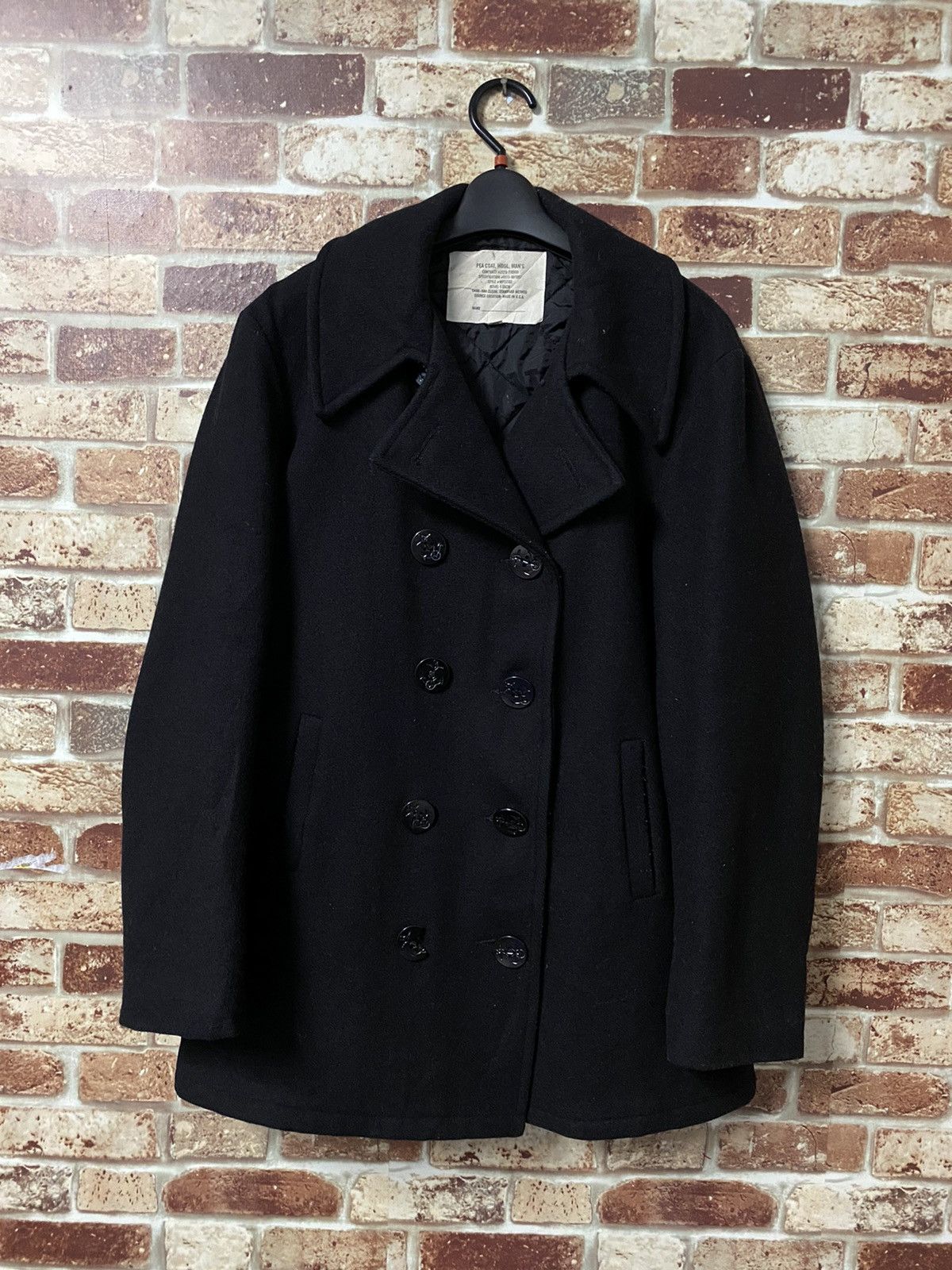 Designer × Vintage GK149 Wool Men’s Pea Coat Size US M / EU 48-50 / 2 - 2 Thumbnail