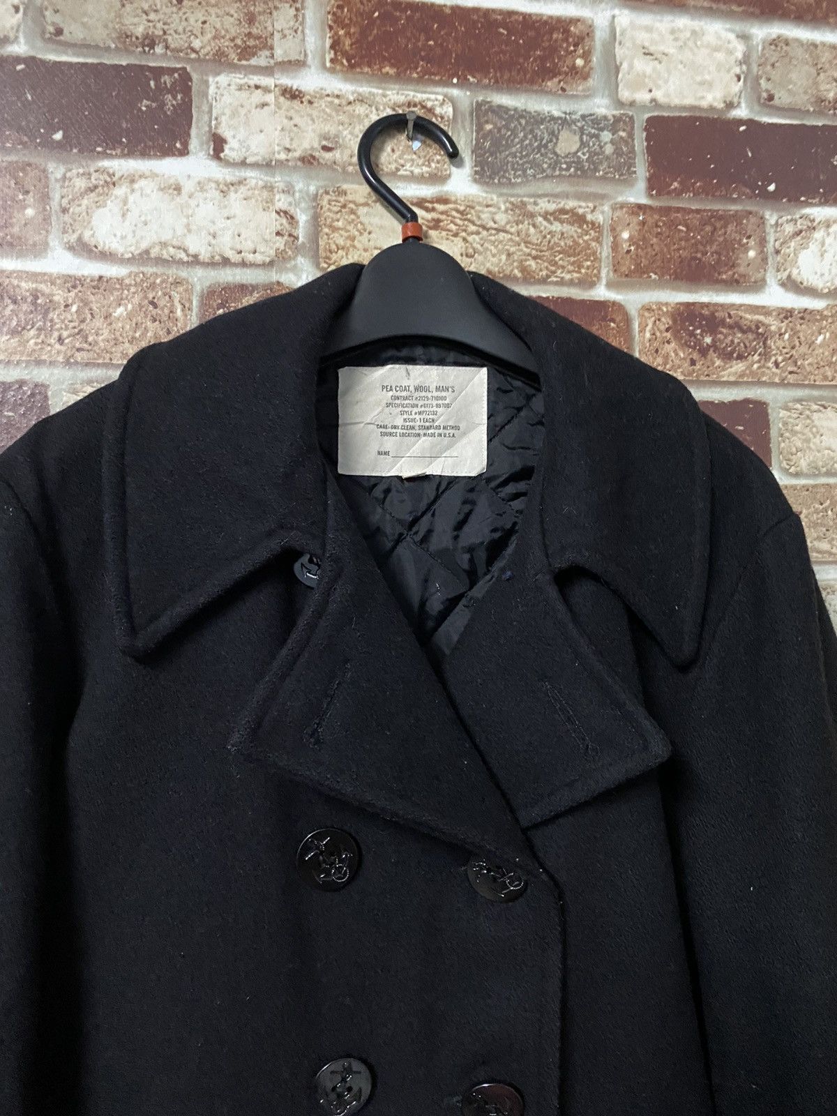 Designer × Vintage GK149 Wool Men’s Pea Coat Size US M / EU 48-50 / 2 - 5 Thumbnail