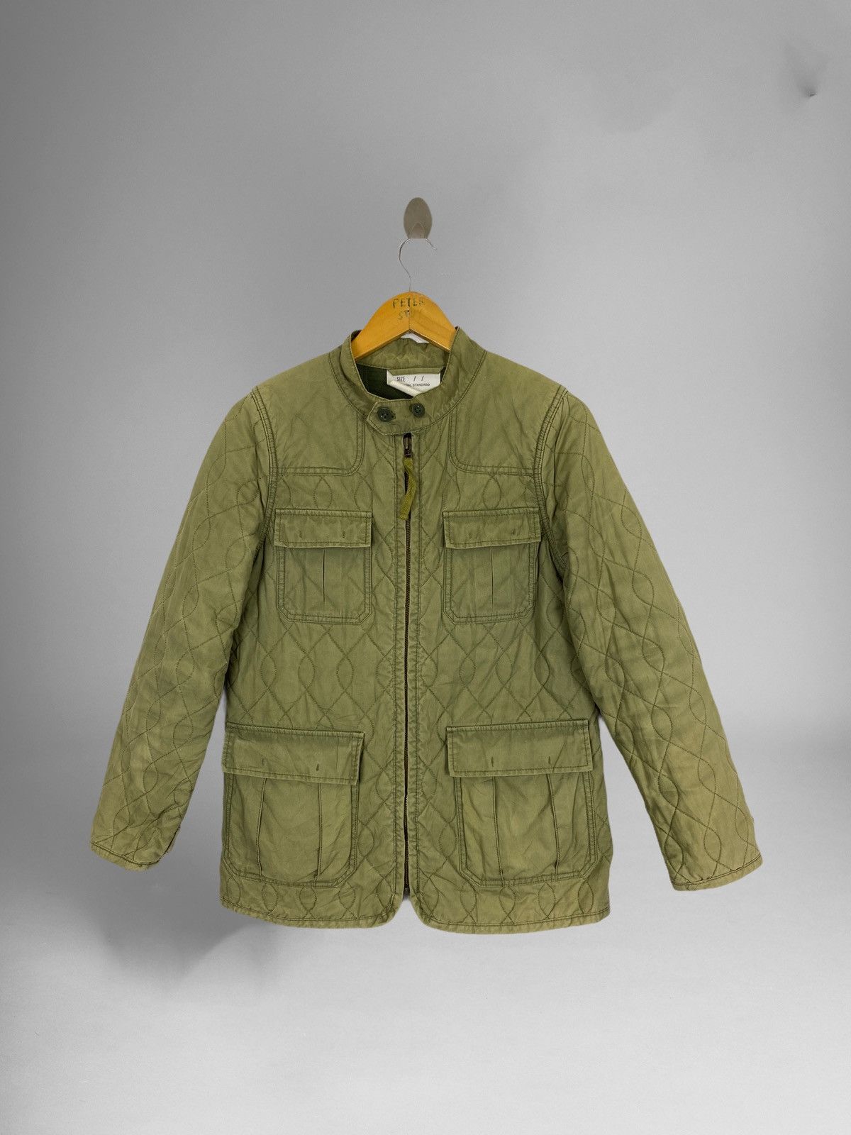 image of Fashion Victim Journal Standart Zipper Military Cotton Jacket in Miltary Green, Men's (Size Small)
