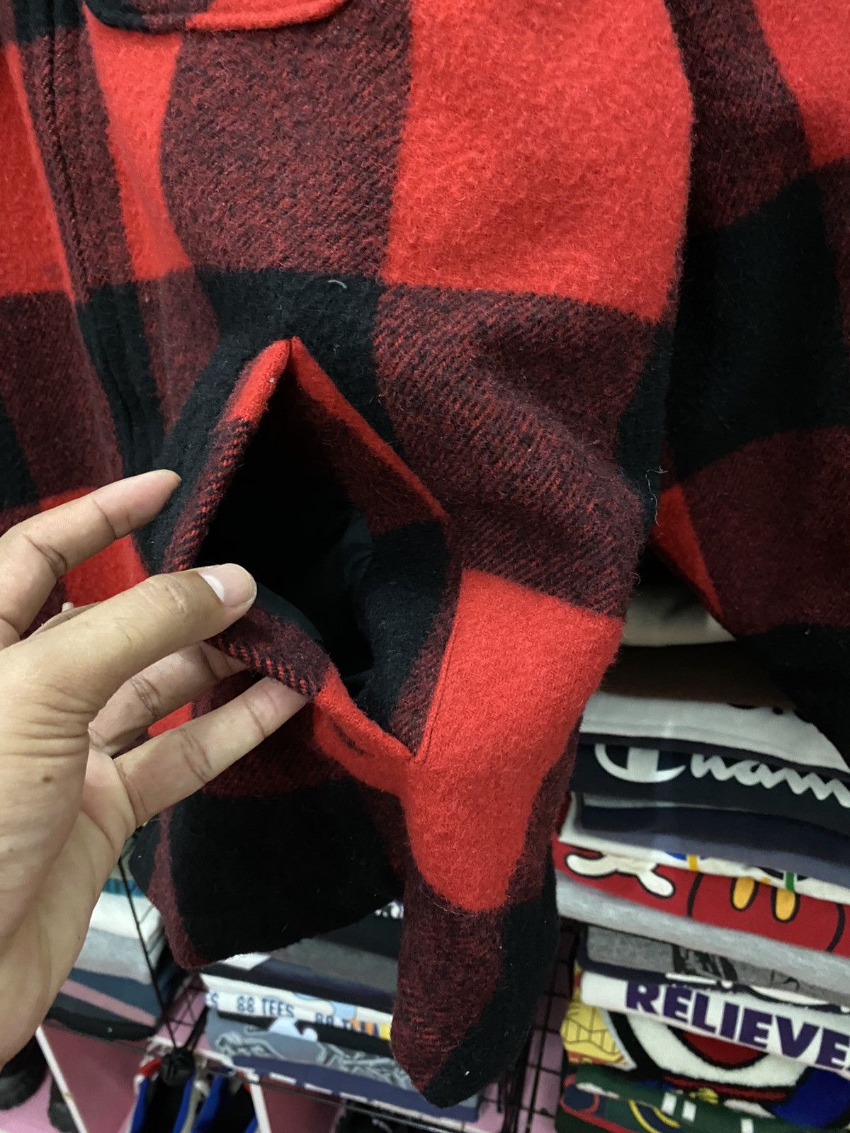 Designer × Flannel × Vintage VINTAGE LINCOLN by TERASHIMA FLANNEL JACKET LEATHER COLLAR Size US M / EU 48-50 / 2 - 6 Thumbnail
