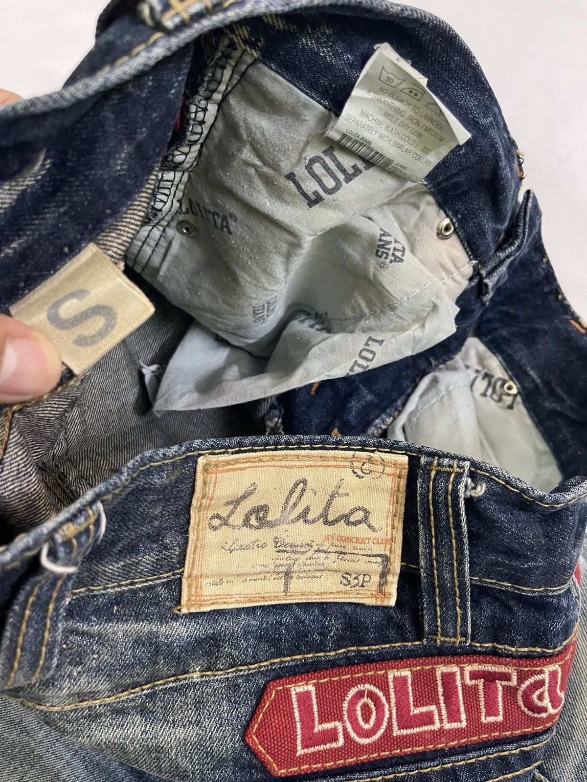 Japanese Brand Vintage lolita jeans rare design Size US 31 - 14 Thumbnail