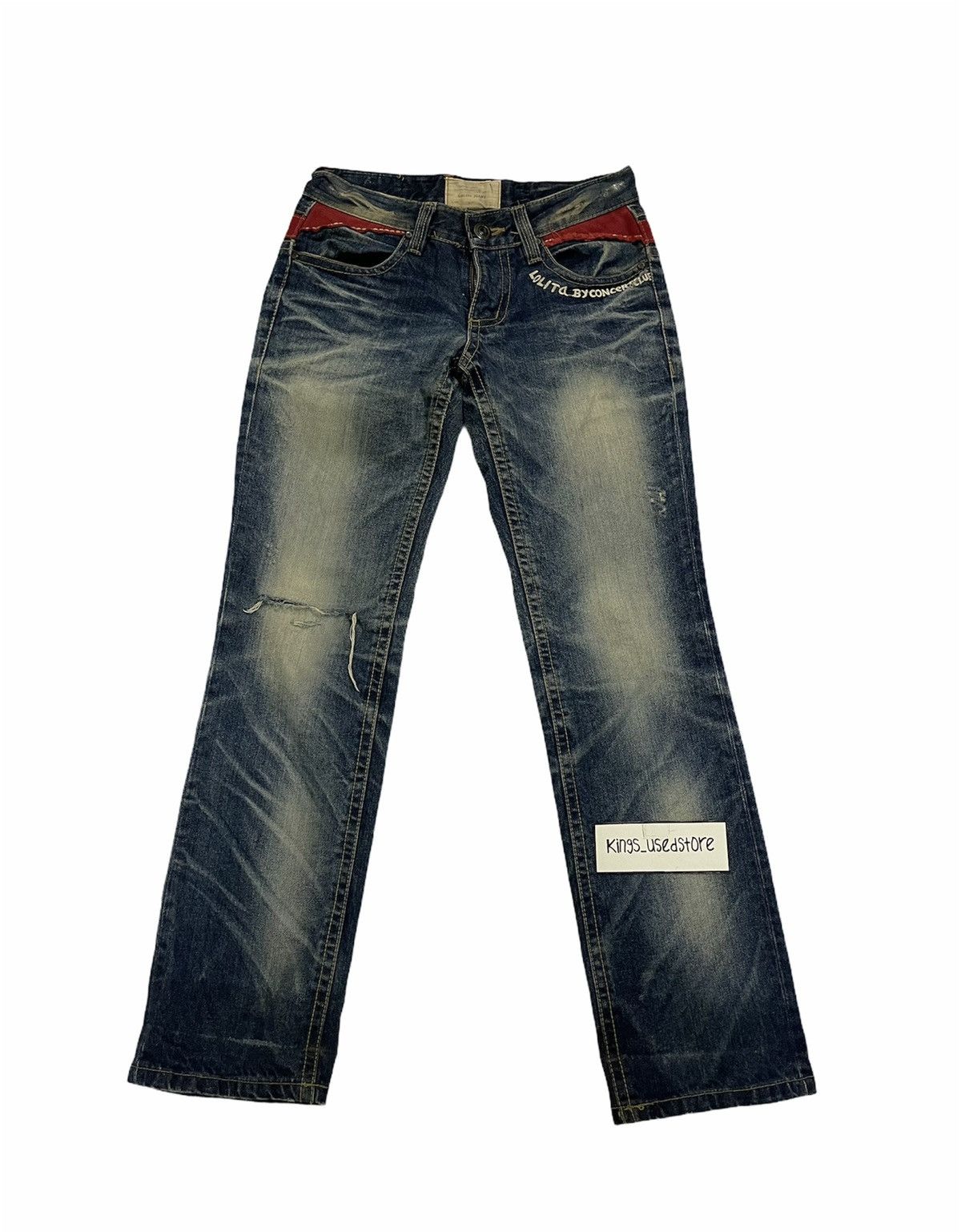Japanese Brand Vintage lolita jeans rare design Size US 31 - 2 Thumbnail