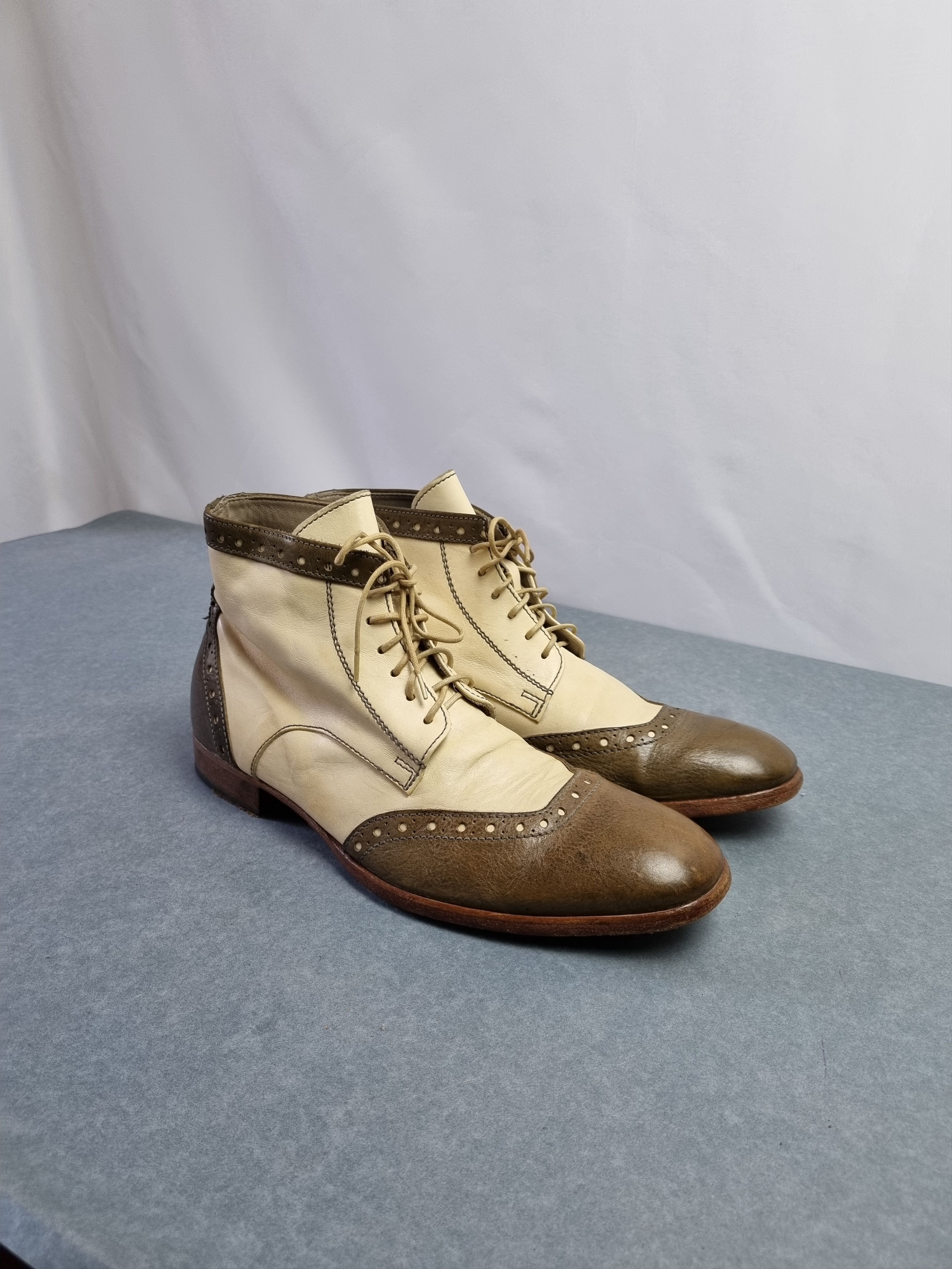MoMA MoMA Thin Leather Vintage Two Colours Boots Size US 9 / EU 42 - 2 Thumbnail