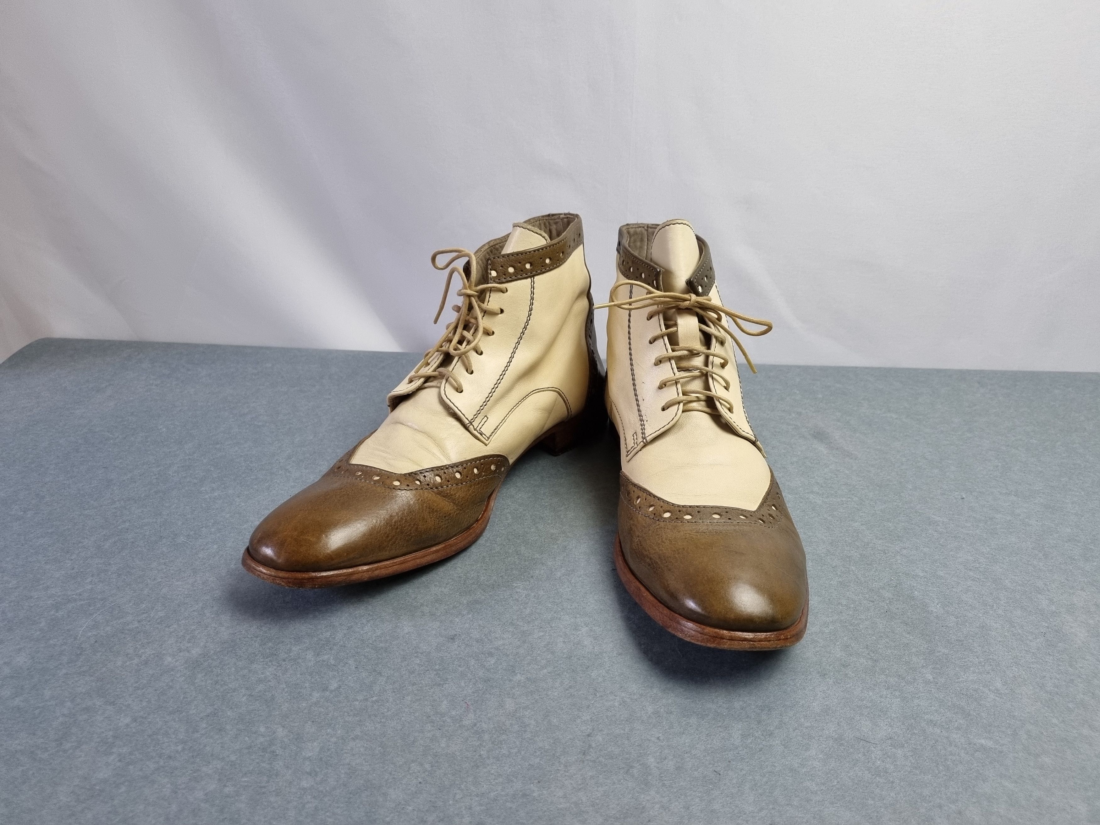 MoMA MoMA Thin Leather Vintage Two Colours Boots Size US 9 / EU 42 - 3 Thumbnail