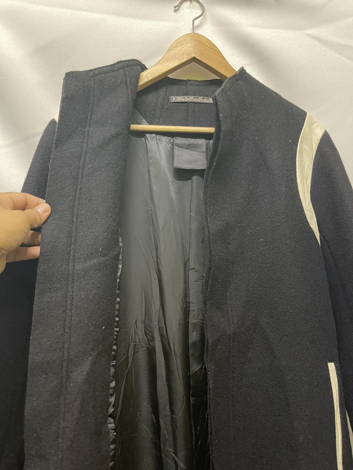 Limi Feu YOHJI YAMAMOTO LIMI FEU HYBRID WOOL BUTTON LESS JACKET Size US M / EU 48-50 / 2 - 6 Thumbnail