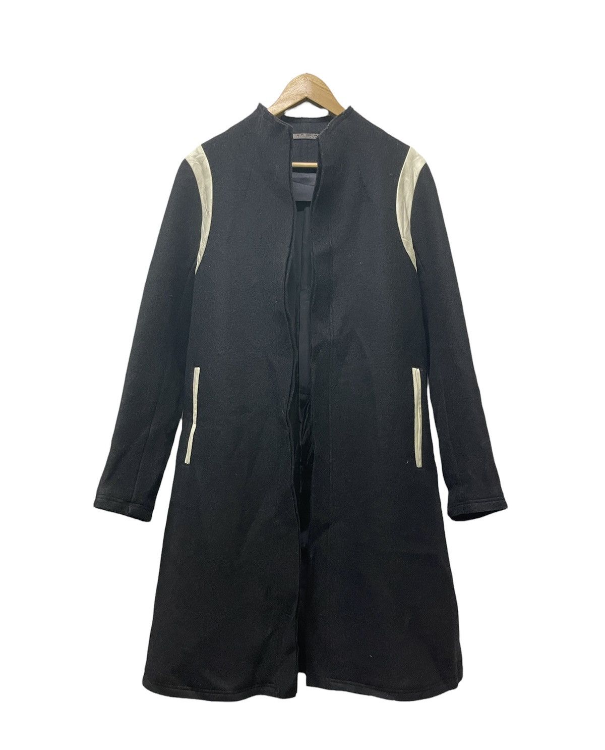 Limi Feu YOHJI YAMAMOTO LIMI FEU HYBRID WOOL BUTTON LESS JACKET Size US M / EU 48-50 / 2 - 1 Thumbnail