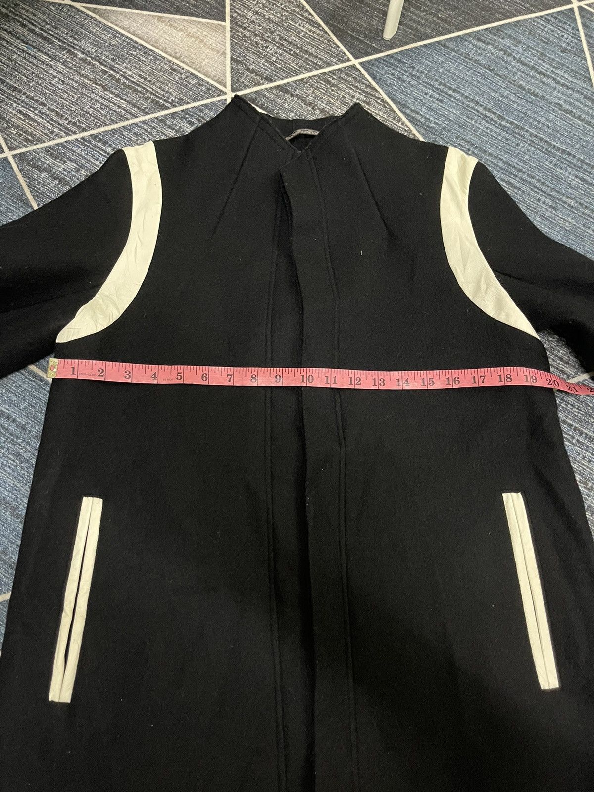 Limi Feu YOHJI YAMAMOTO LIMI FEU HYBRID WOOL BUTTON LESS JACKET Size US M / EU 48-50 / 2 - 14 Thumbnail