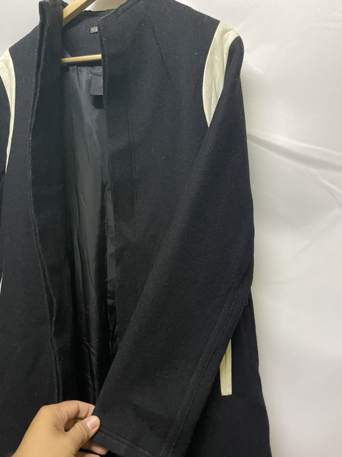 Limi Feu YOHJI YAMAMOTO LIMI FEU HYBRID WOOL BUTTON LESS JACKET Size US M / EU 48-50 / 2 - 8 Thumbnail