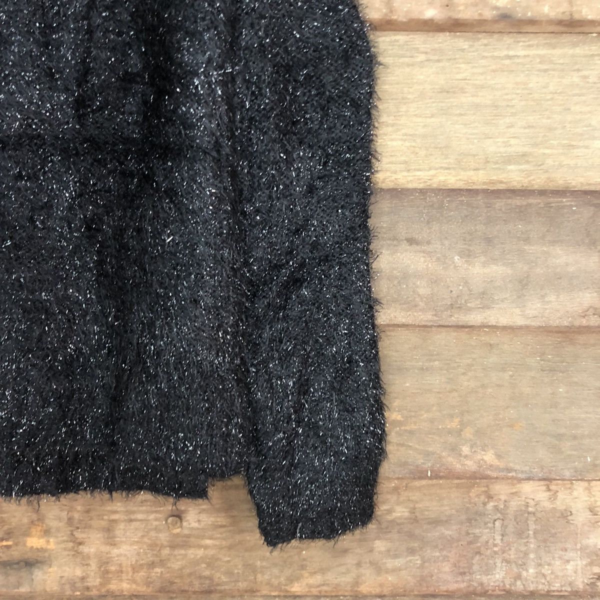 Japanese Brand Japan Black Mohair Shag Shaggy Knitwear #c1068 Size US S / EU 44-46 / 1 - 4 Thumbnail