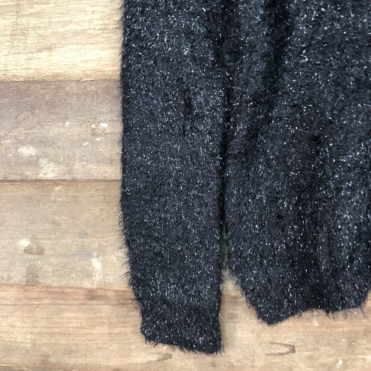 Japanese Brand Japan Black Mohair Shag Shaggy Knitwear #c1068 Size US S / EU 44-46 / 1 - 6 Thumbnail