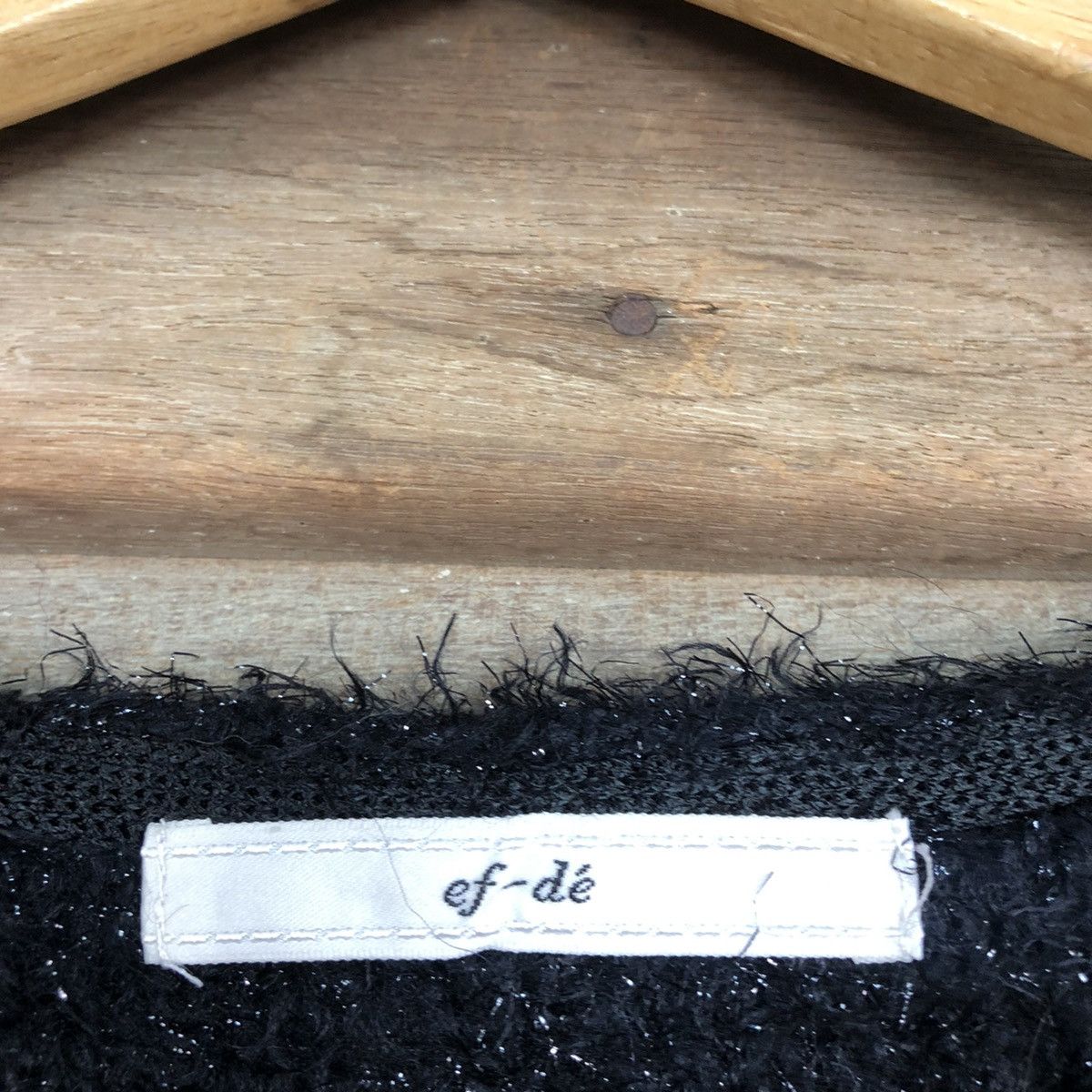 Japanese Brand Japan Black Mohair Shag Shaggy Knitwear #c1068 Size US S / EU 44-46 / 1 - 10 Thumbnail