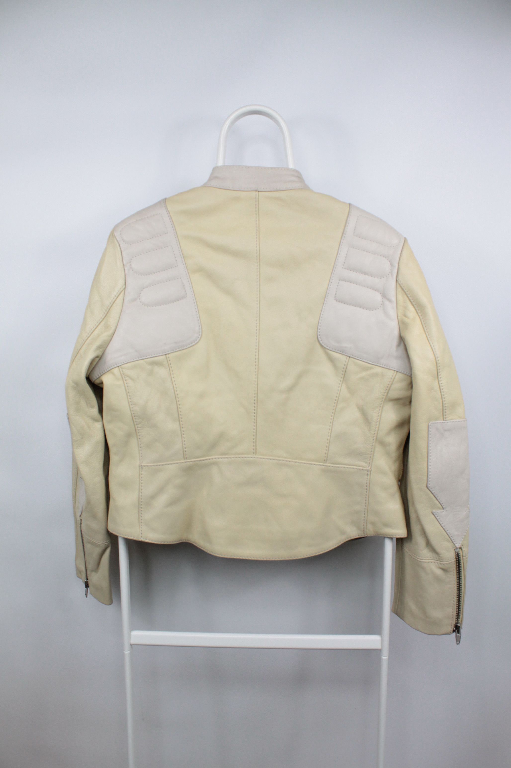 H&M H&M Studio S/S 2016 Beige Leather Women Jacket Size M / US 6-8 / IT 42-44 - 12 Thumbnail