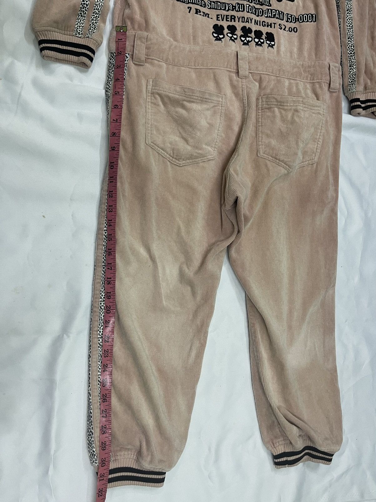 Vintage VINTAGE CANDY STRIPPER QUDROY SKULL OVERALLS Size US 37 - 12 Thumbnail