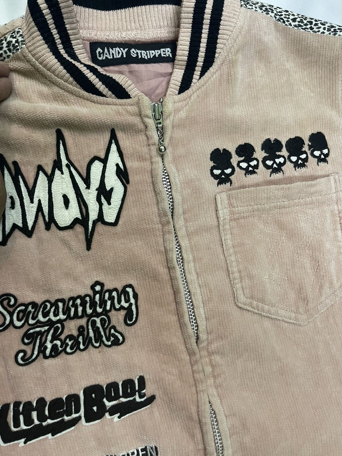 Vintage VINTAGE CANDY STRIPPER QUDROY SKULL OVERALLS Size US 37 - 8 Thumbnail