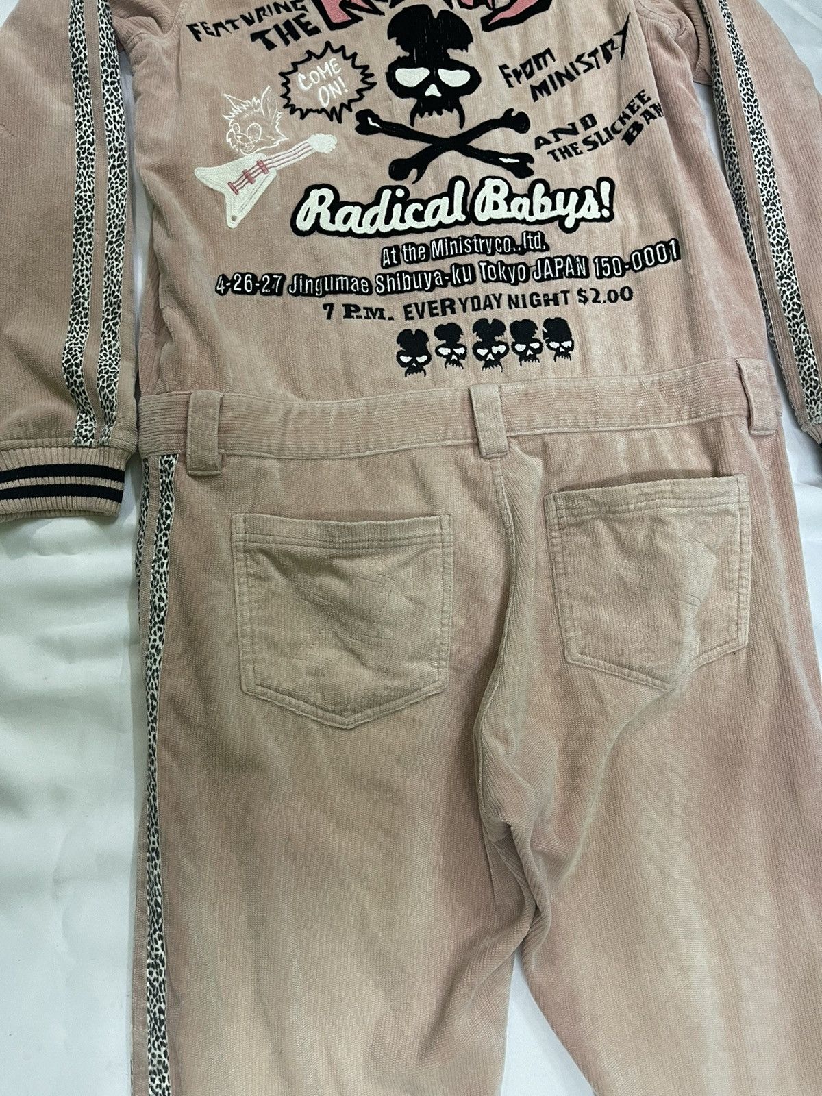 Vintage VINTAGE CANDY STRIPPER QUDROY SKULL OVERALLS Size US 37 - 5 Thumbnail