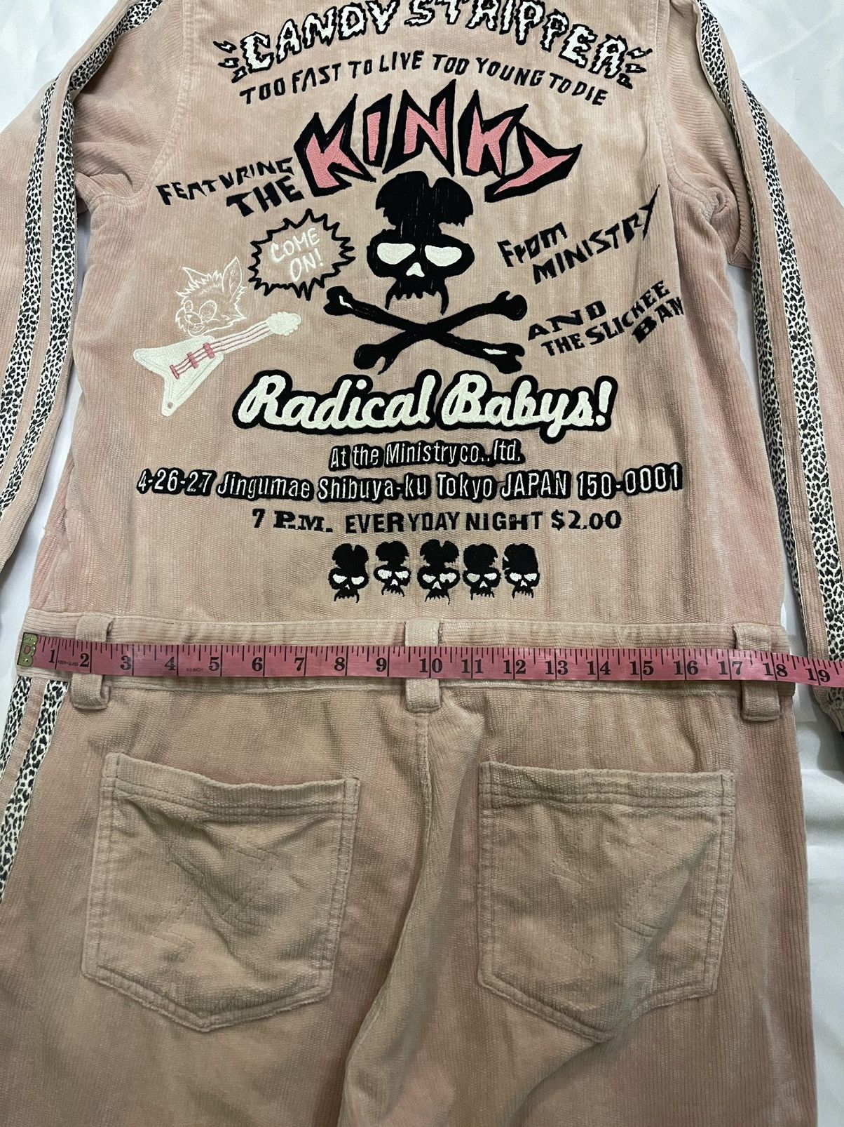 Vintage VINTAGE CANDY STRIPPER QUDROY SKULL OVERALLS Size US 37 - 10 Thumbnail