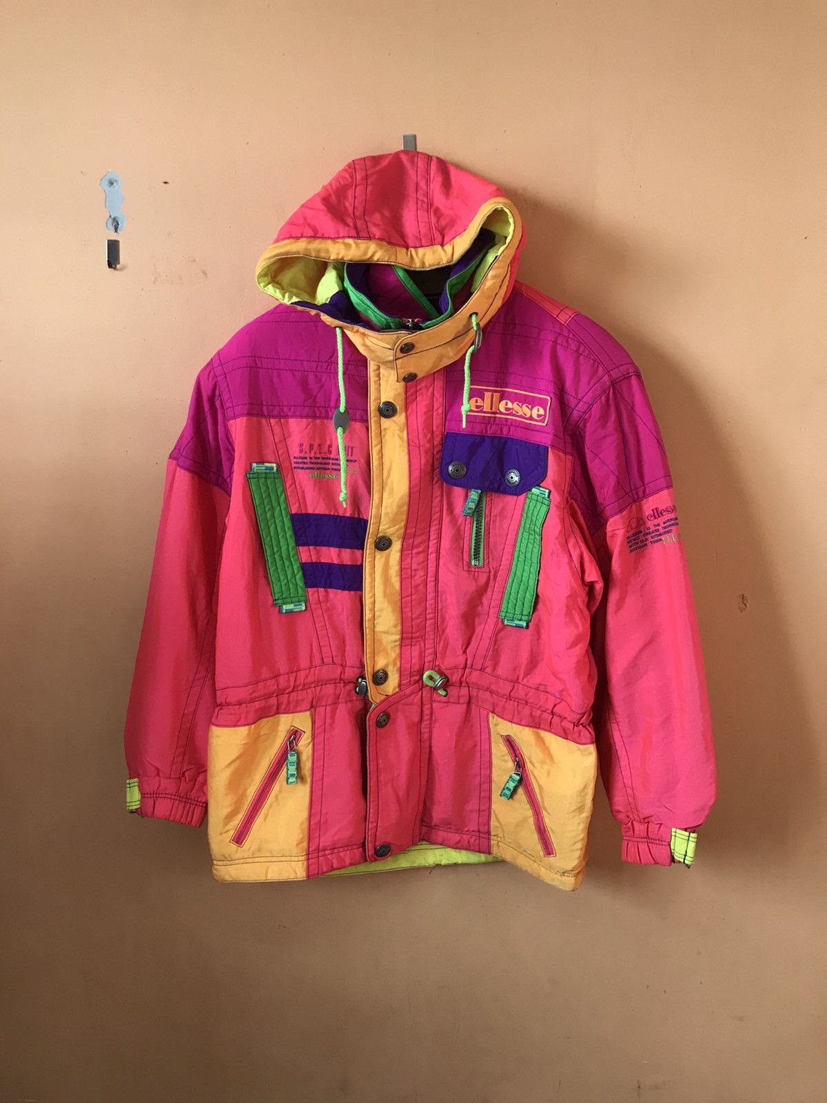 Ellesse ‼️ELLESSE SKI MULTICOLOR JACKET‼️ Size US L / EU 52-54 / 3 - 1 Thumbnail