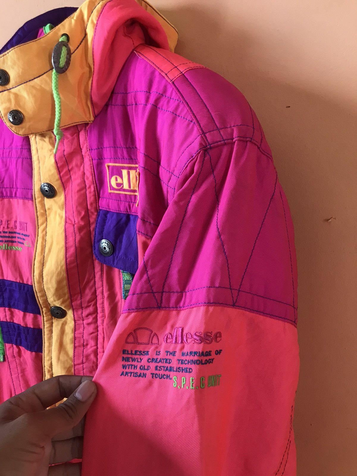 Ellesse ‼️ELLESSE SKI MULTICOLOR JACKET‼️ Size US L / EU 52-54 / 3 - 7 Thumbnail