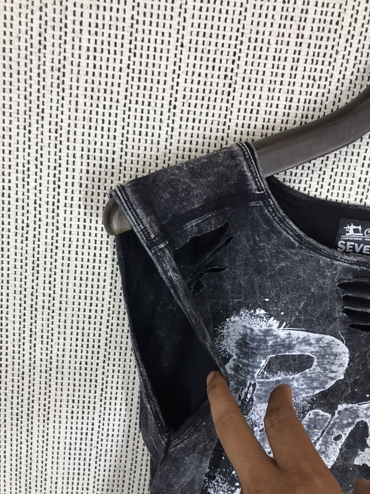 Japanese Brand × Seditionaries ‼️SEVEN HEAVEN DISTRESSED PUNK ROCK TEE‼️ Size S / US 4 / IT 40 - 5 Thumbnail