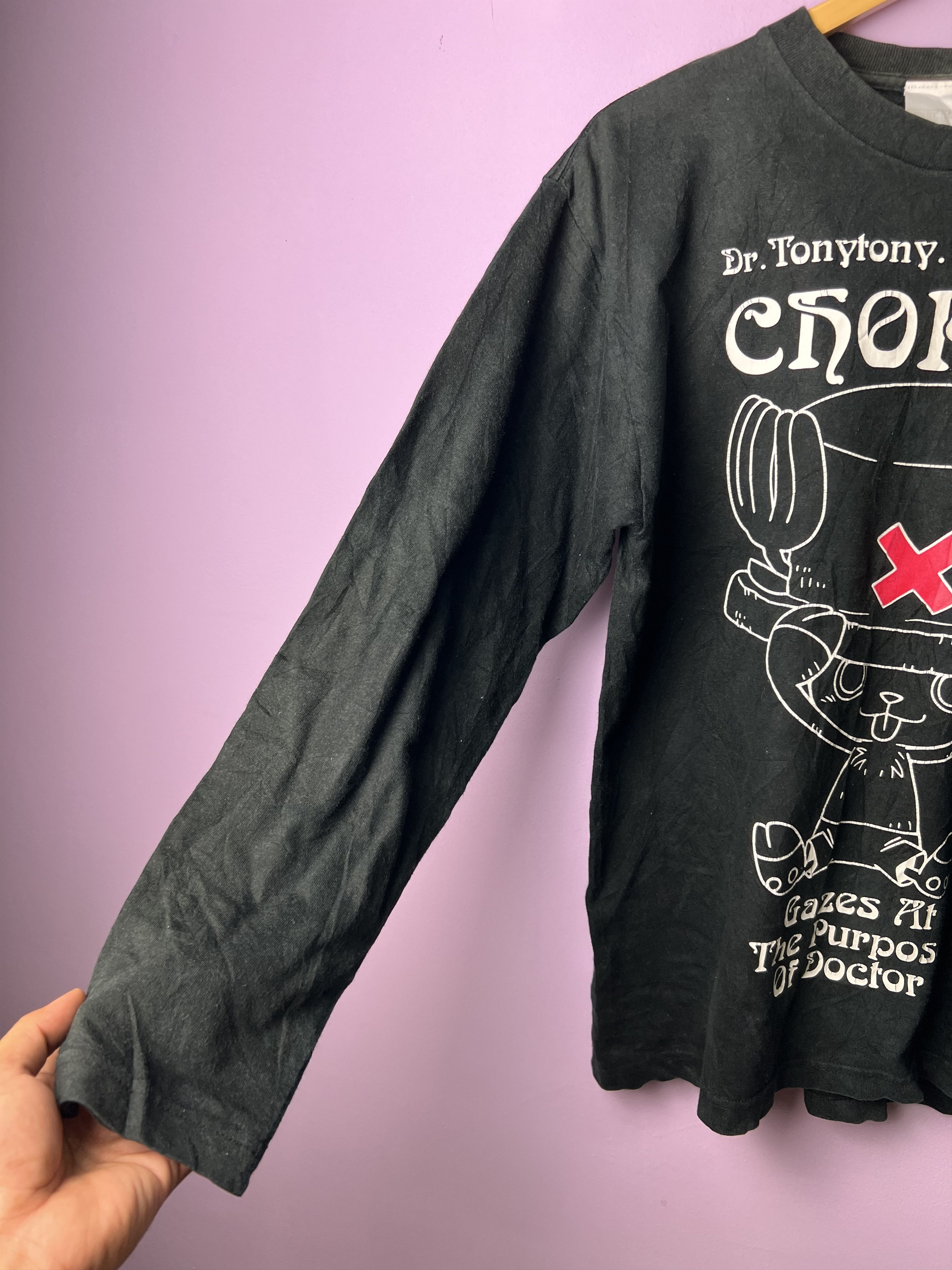 One Piece 🔥Black One Piece Long Sleeve Tees Size US M / EU 48-50 / 2 - 7 Thumbnail