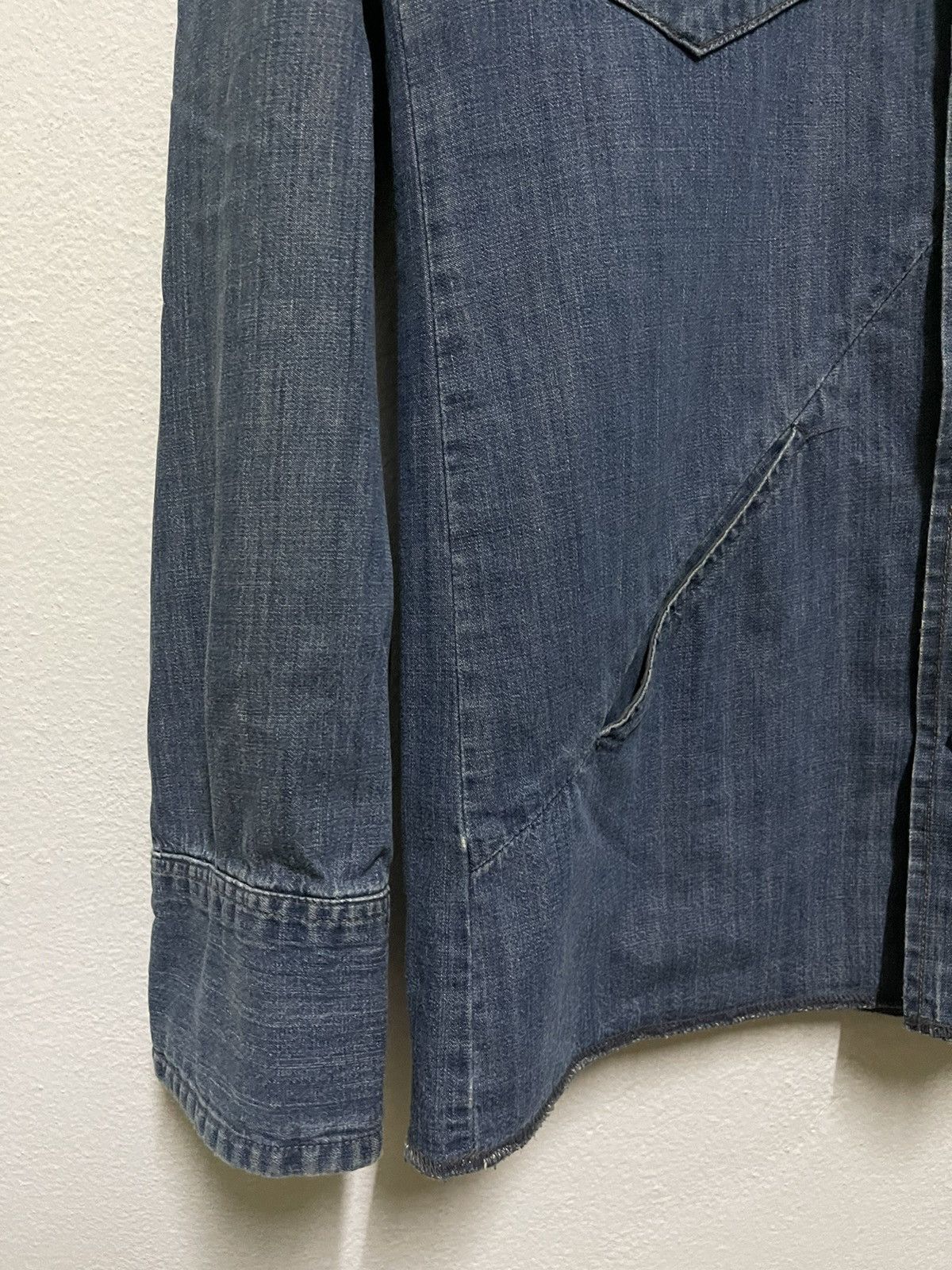 Blue Blue Japan × Japanese Brand Blue Blue Western Selvedge Snap Button Shirt Sun Faded Size S / US 4 / IT 40 - 3 Thumbnail