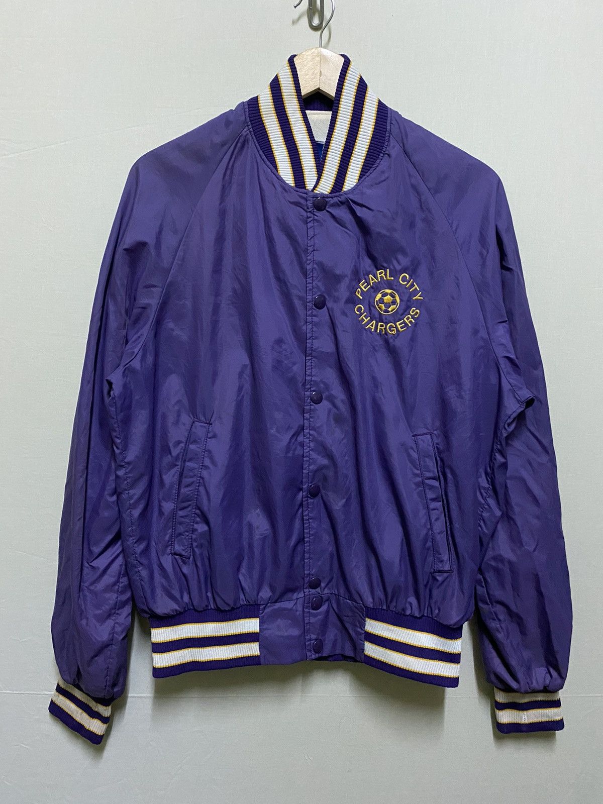 Champion × Vintage Vintage Pearl City Chargers Varsity Jacket Size US M / EU 48-50 / 2 - 1 Thumbnail