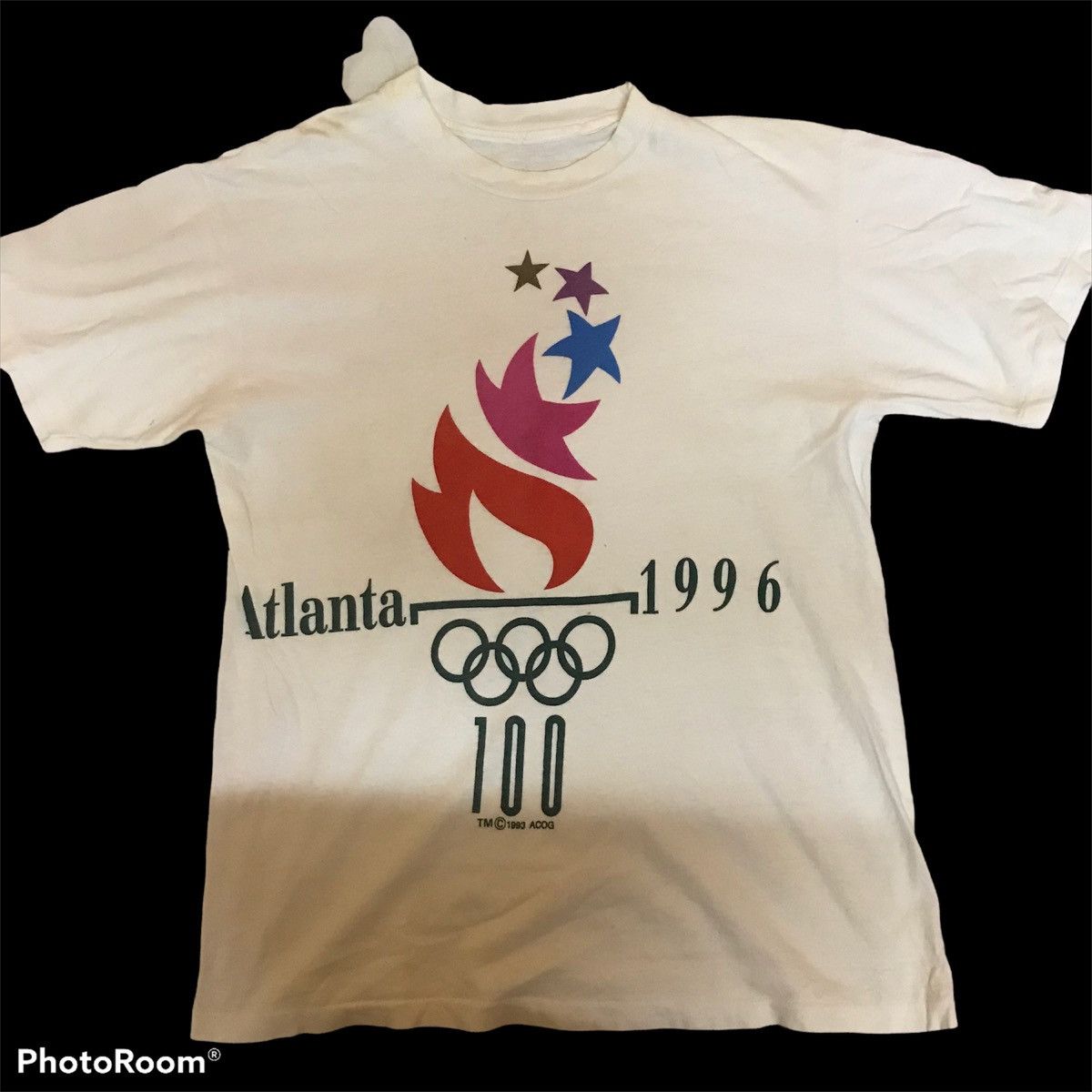 USA Olympics × Vintage Vtg Olympic tee Size US M / EU 48-50 / 2 - 1 Thumbnail
