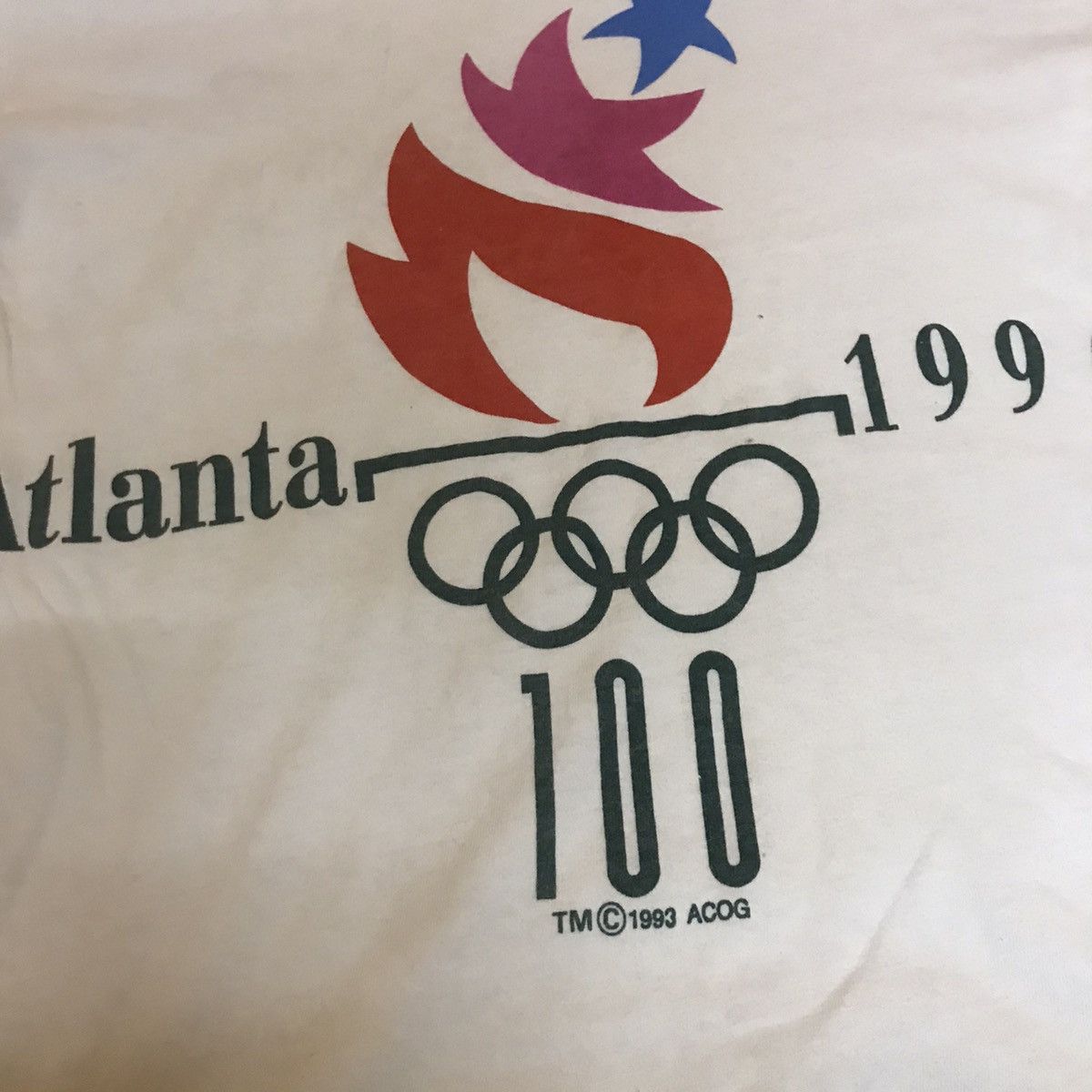 USA Olympics × Vintage Vtg Olympic tee Size US M / EU 48-50 / 2 - 2 Thumbnail