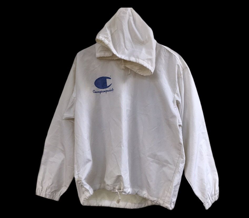 Champion VINTAGE 90s CHAMPION BIGLOGO RUNNING JACKET HOODIE Size US L / EU 52-54 / 3 - 2 Thumbnail