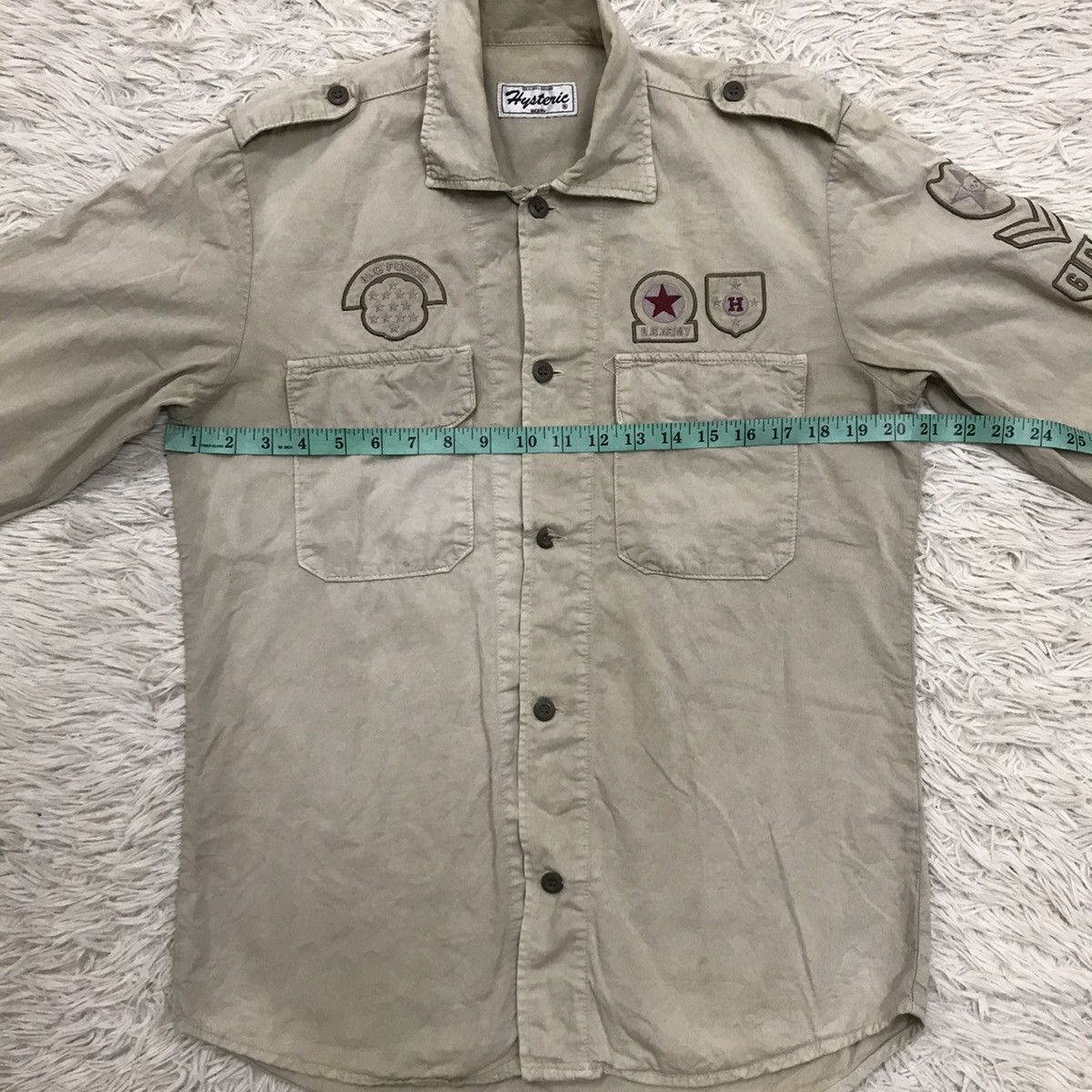 Vintage Hysteric Glamour army button up shirt