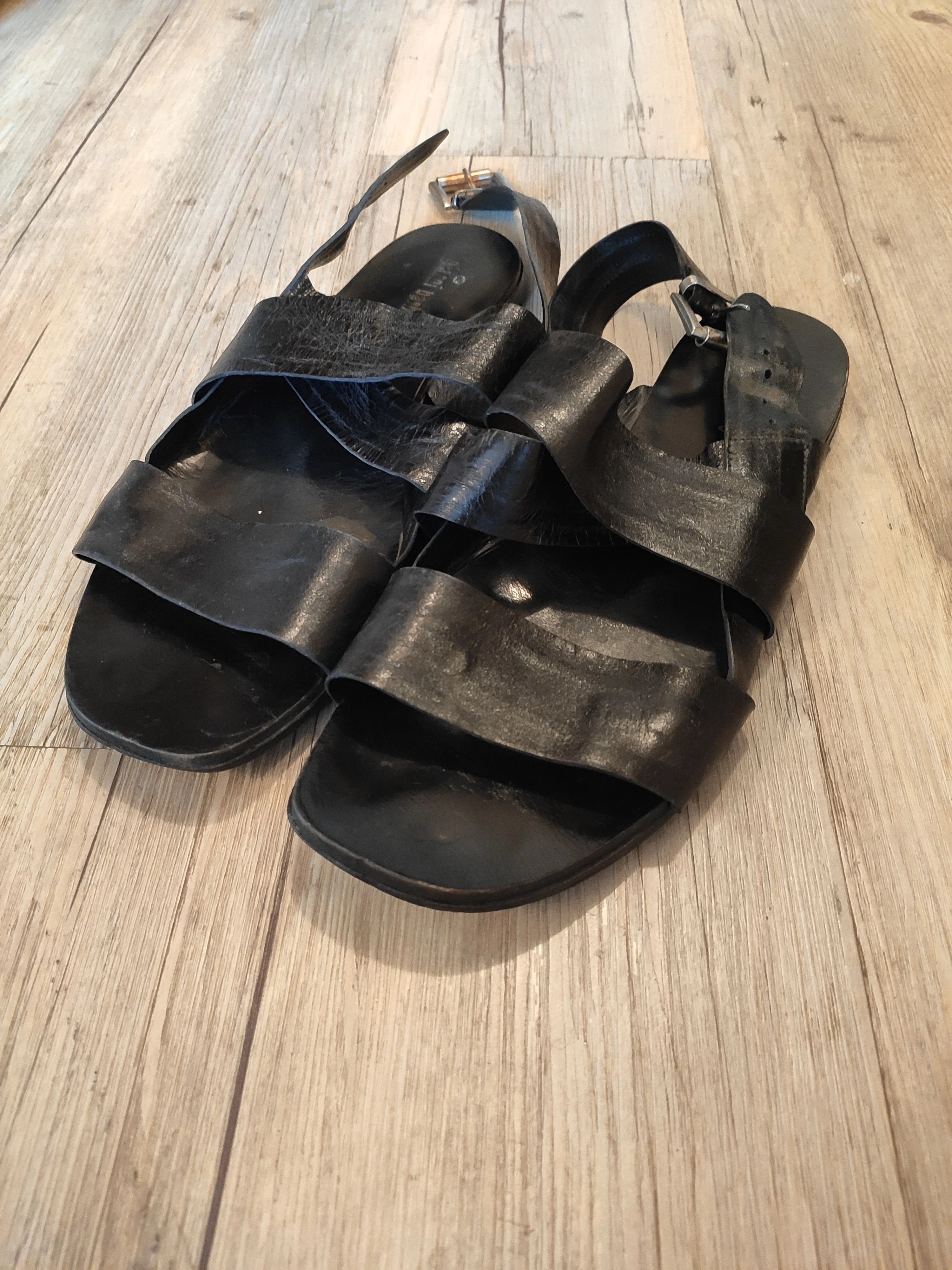 Gianni Barbato Leather sandals.Like Rick Owens or Devoa. Size US 10.5 / EU 43-44 - 1 Thumbnail