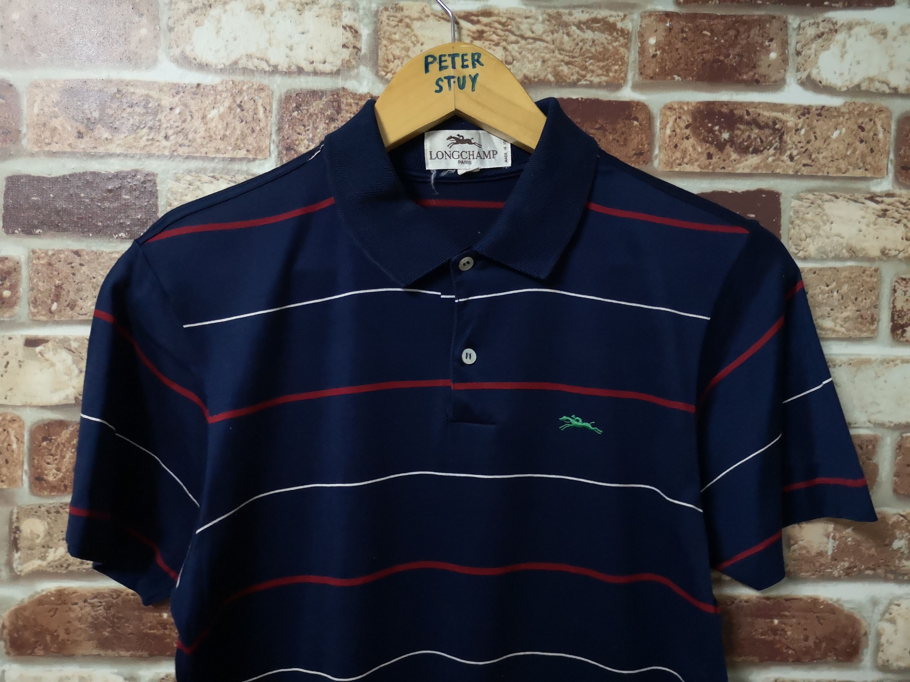 Designer × Longchamp × Vintage VINTAGE LONGCHAMP POLO SHIRT Size US S / EU 44-46 / 1 - 2 Thumbnail