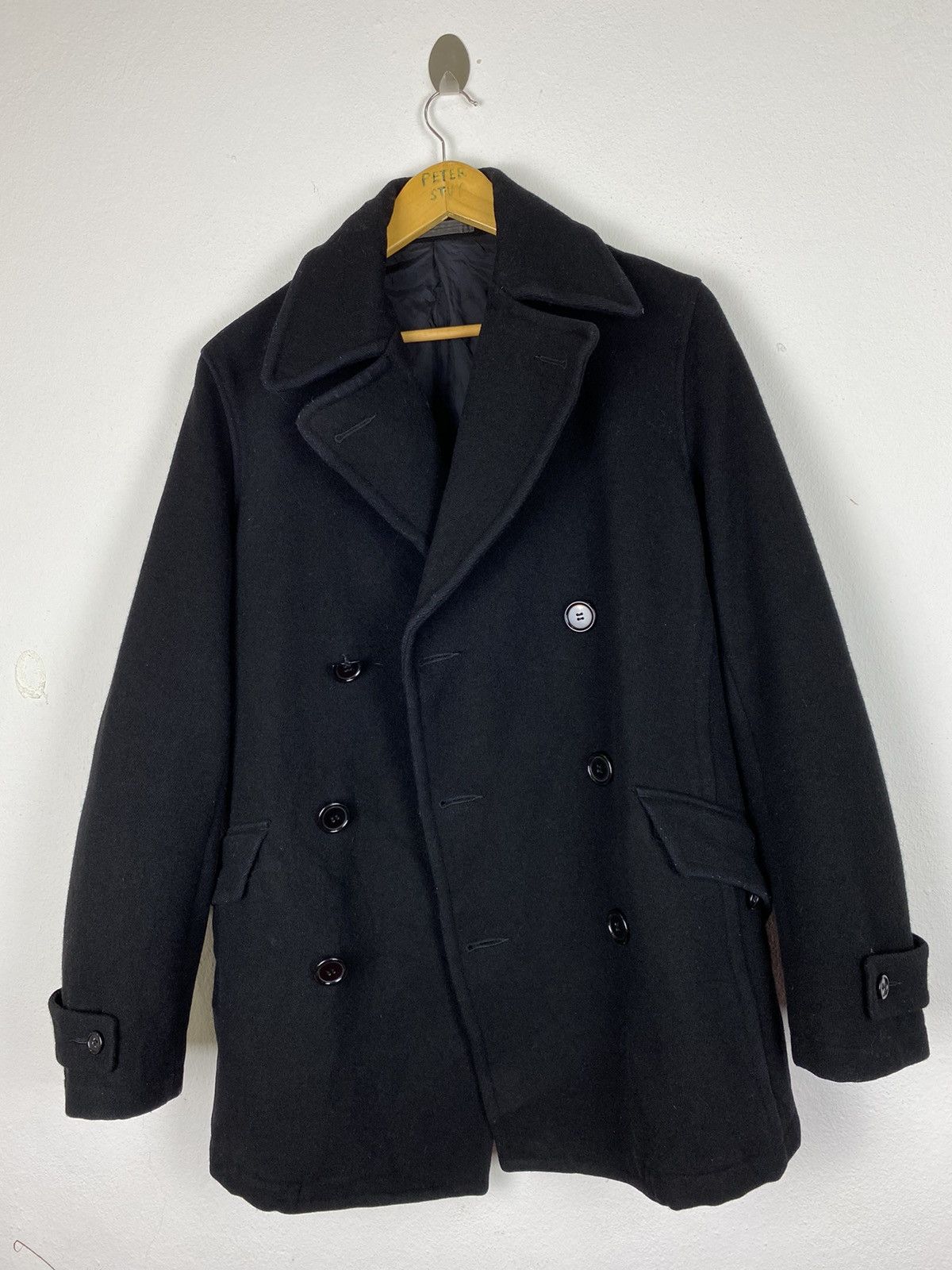 CABANE de ZUCCa × Designer CABANE DE ZUCCA PEA COAT WINTER STYLE-MEDIUM SIZE Size US M / EU 48-50 / 2 - 2 Thumbnail