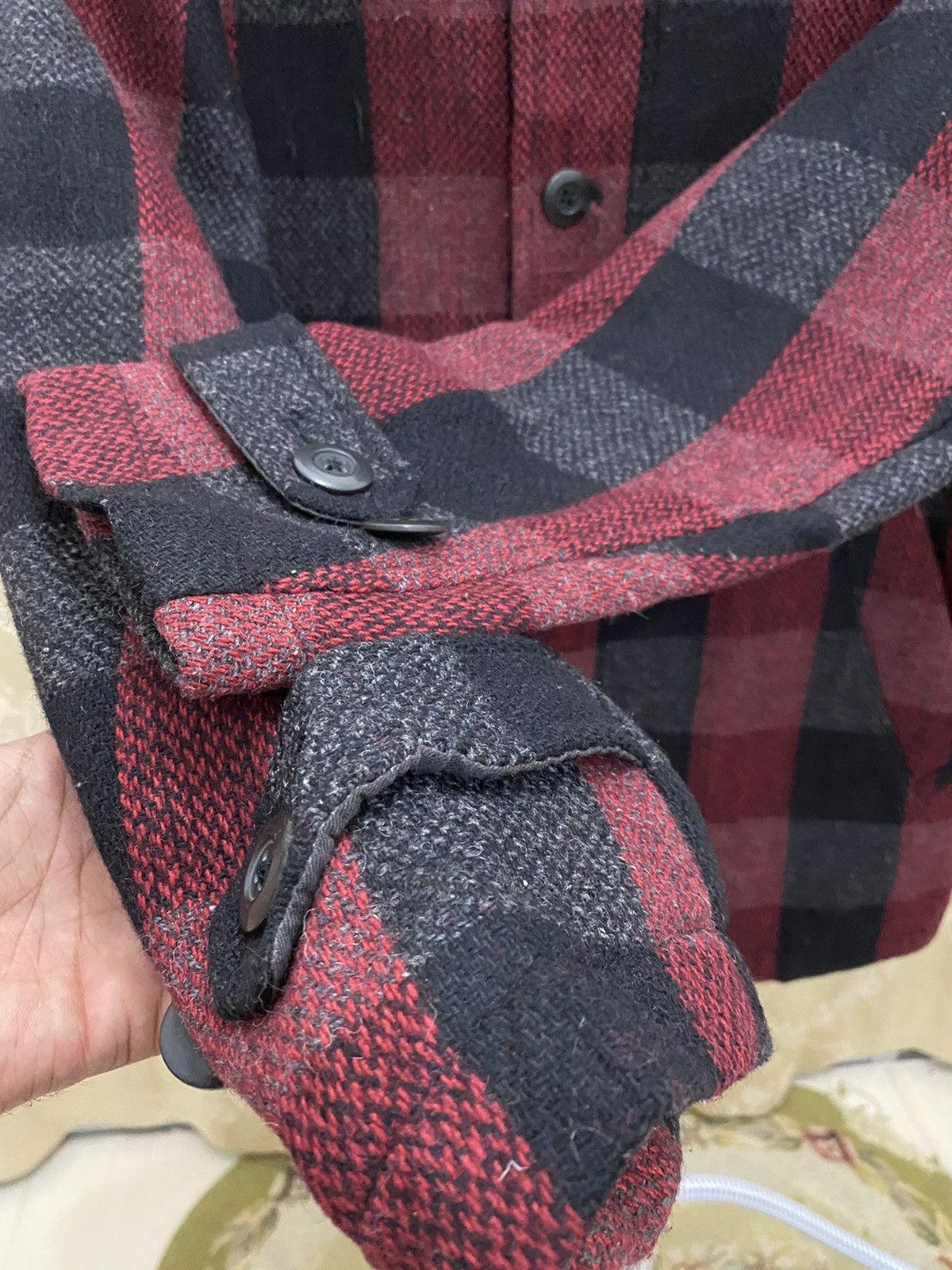 Designer × Flannel 🔥 Back Number Nice Design jacket Size US M / EU 48-50 / 2 - 7 Thumbnail