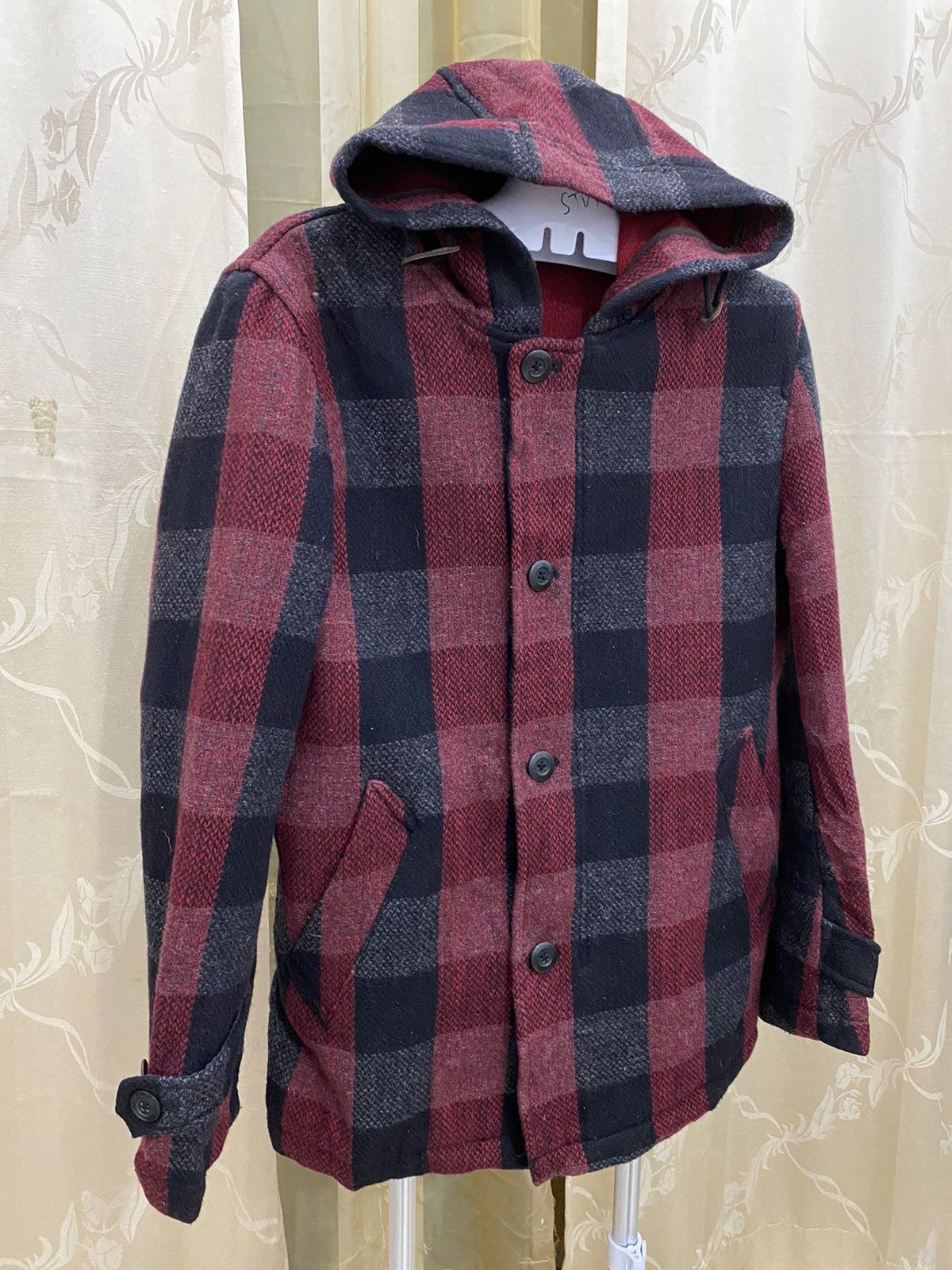 Designer × Flannel 🔥 Back Number Nice Design jacket Size US M / EU 48-50 / 2 - 1 Thumbnail