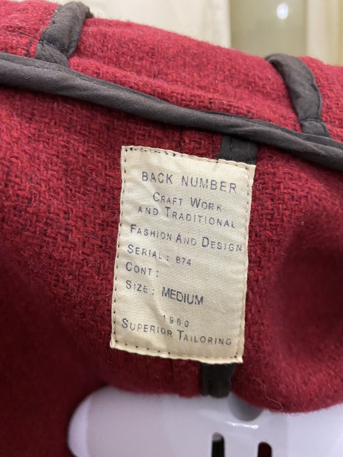 Designer × Flannel 🔥 Back Number Nice Design jacket Size US M / EU 48-50 / 2 - 8 Thumbnail