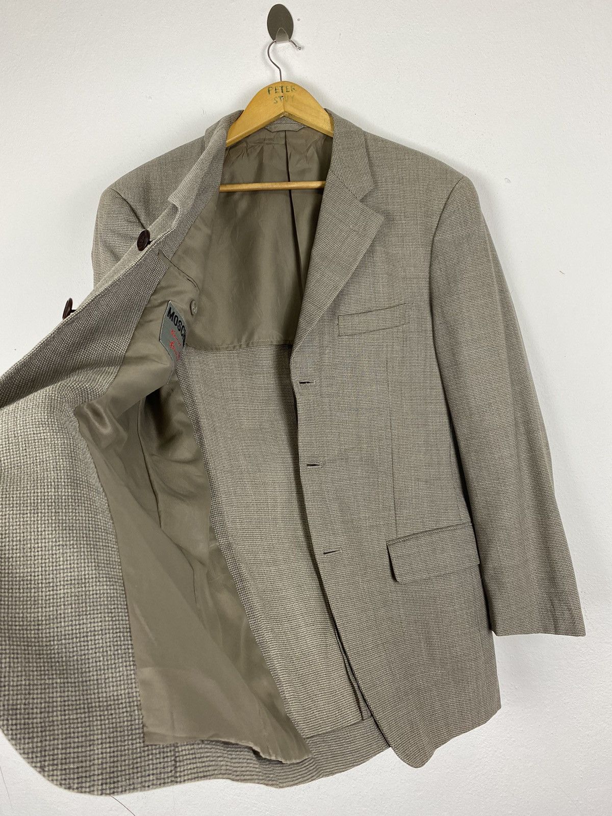 Designer × Moschino × Other Normal Cut Formal Blazer by Moschino - Medium Size Size US M / EU 48-50 / 2 - 6 Thumbnail