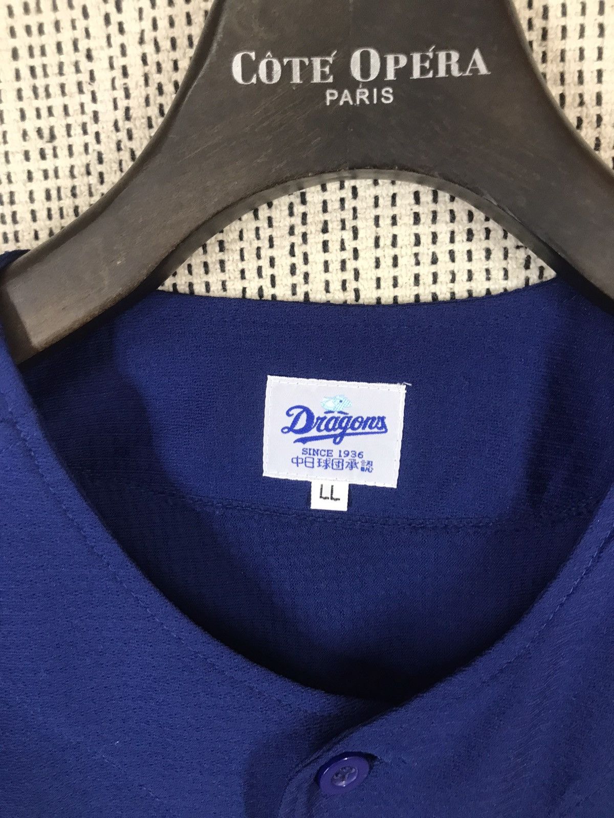 Japanese Brand × MLB × Vintage RARE‼️JAPAN MLB DRAGON CHINICHI JERSEY WITH AUTOGRAPH IWASAKI Size US XL / EU 56 / 4 - 2 Thumbnail