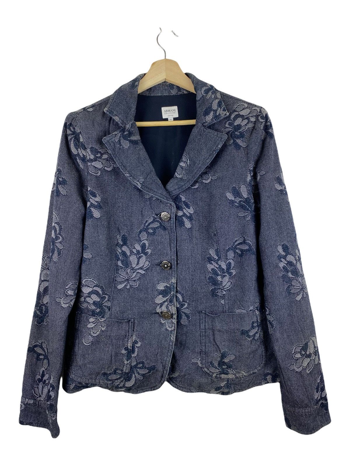Armani × Designer ARMANI ITALY COLLECTION LABOUR FLORAL EMBROIDERED JACKET Size US S / EU 44-46 / 1 - 1 Thumbnail