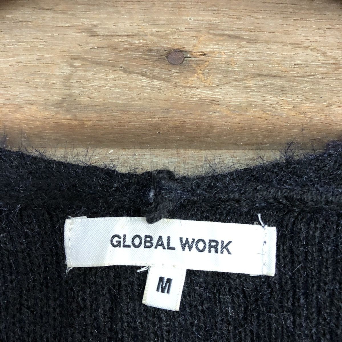 Global Work DLL Global Work Dark Blue shaggy Mohair Knitwear #c1058 Size US S / EU 44-46 / 1 - 10 Thumbnail