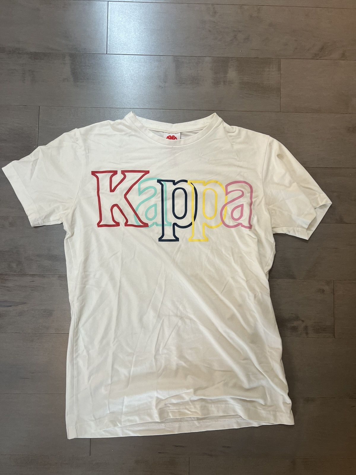 Kappa White Kappa Short Sleeve Tee Size US M / EU 48-50 / 2 - 1 Thumbnail